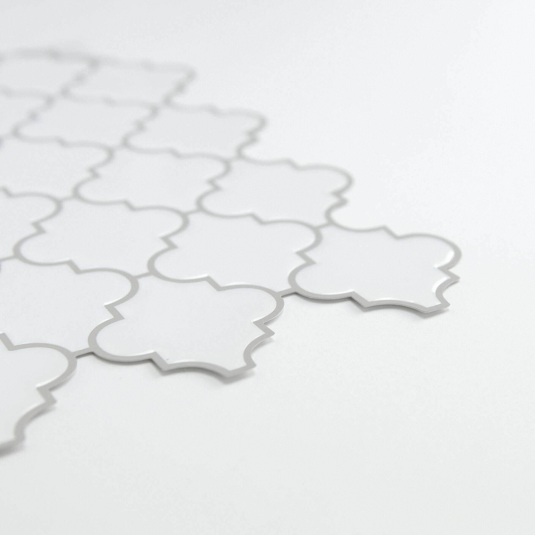 InHome Quatrefoil Peel &#x26; Stick Backsplash Tiles