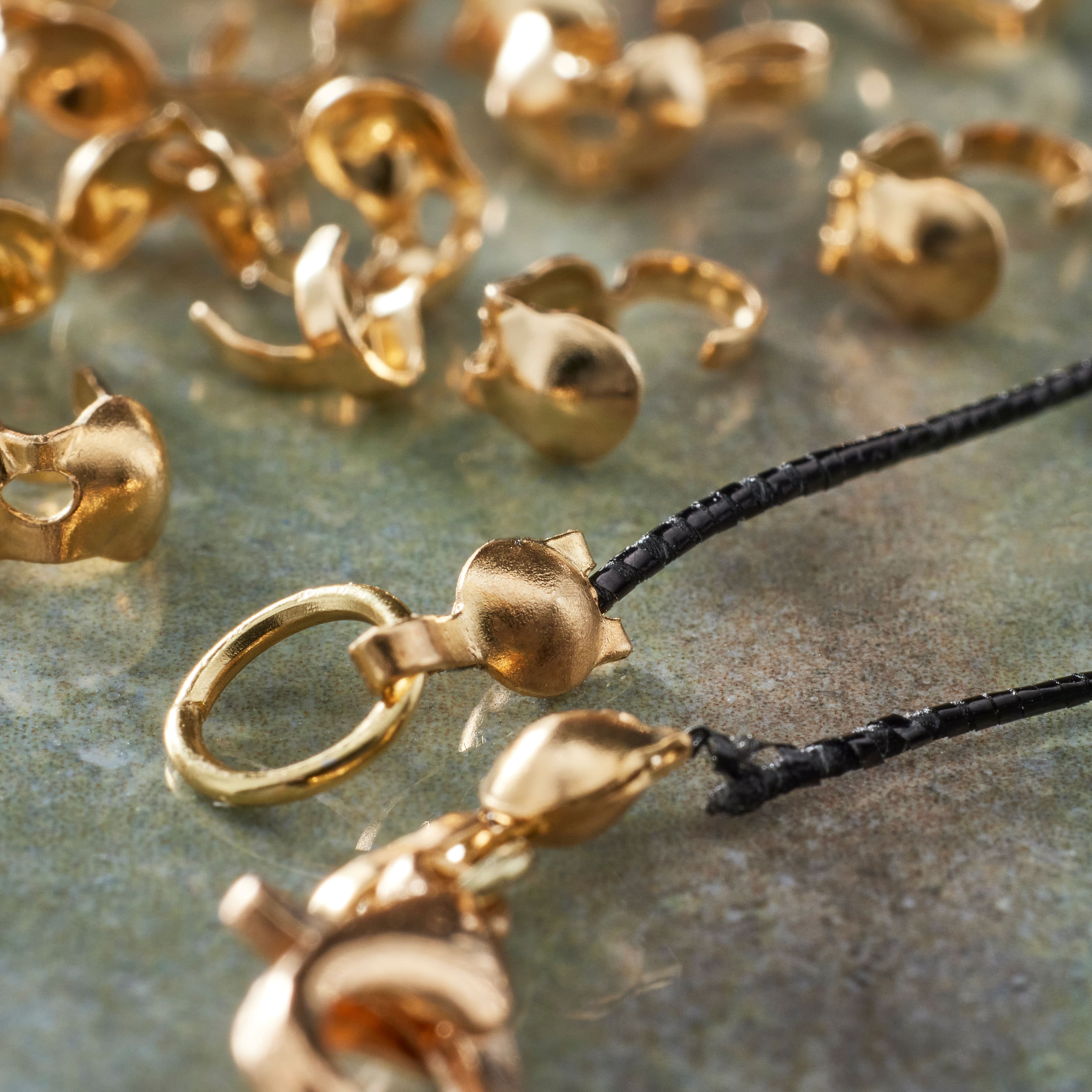 4mm Gold Clamshell Crimp Bead Covers by Bead Landing™