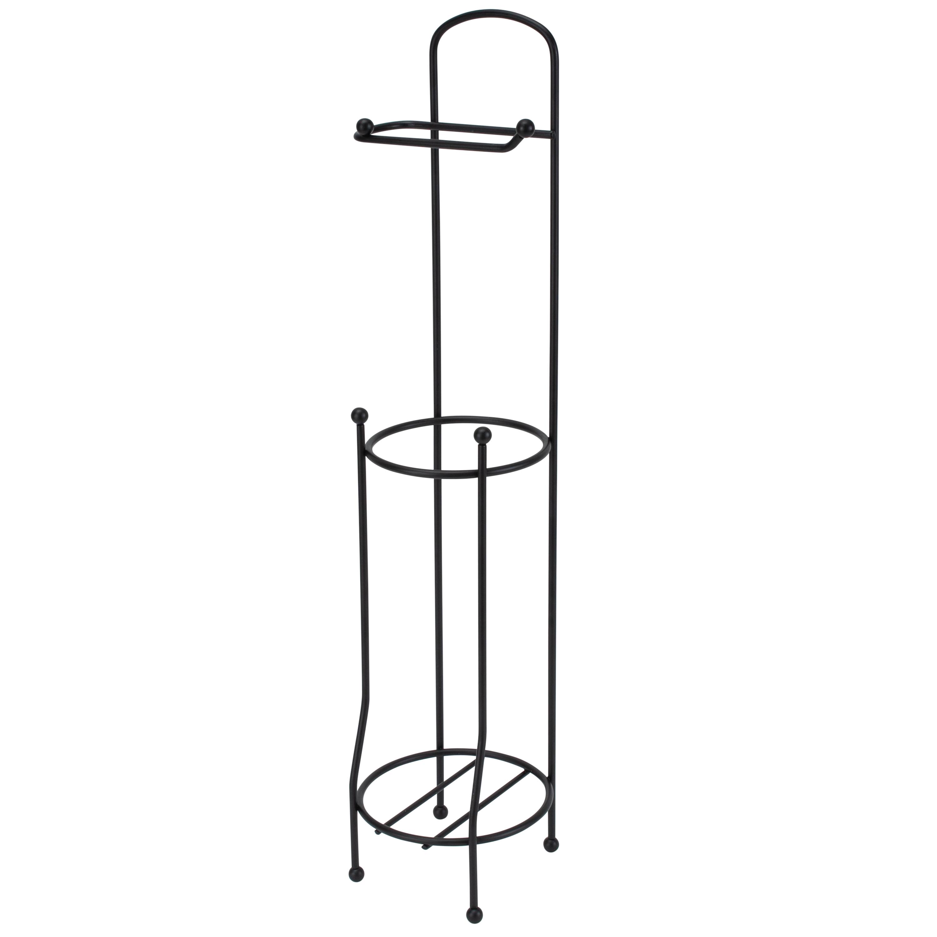 Bath Bliss Matte Black Toilet Paper Holder & Dispenser