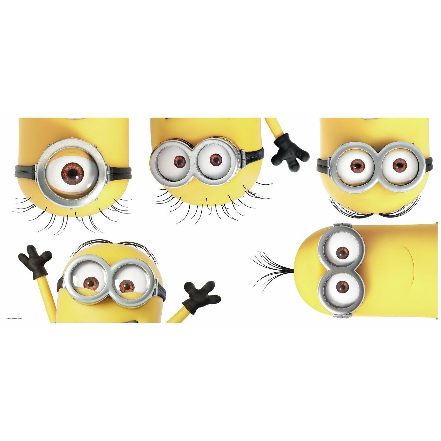 RoomMates Despicable Me 3 Peeking Minions Giant Peel &#x26; Stick Wall Decals