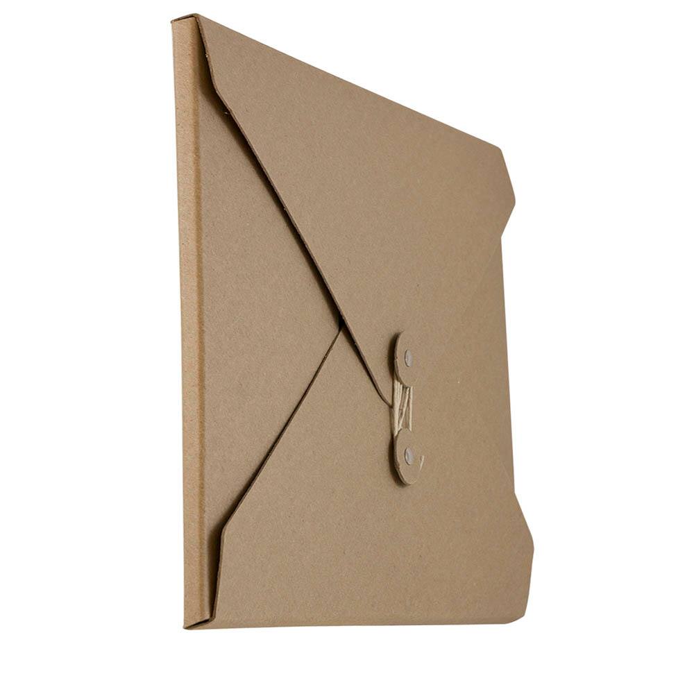 JAM Paper Natural Kraft Button and String Tie Portfolio 9.5" x 12.25"