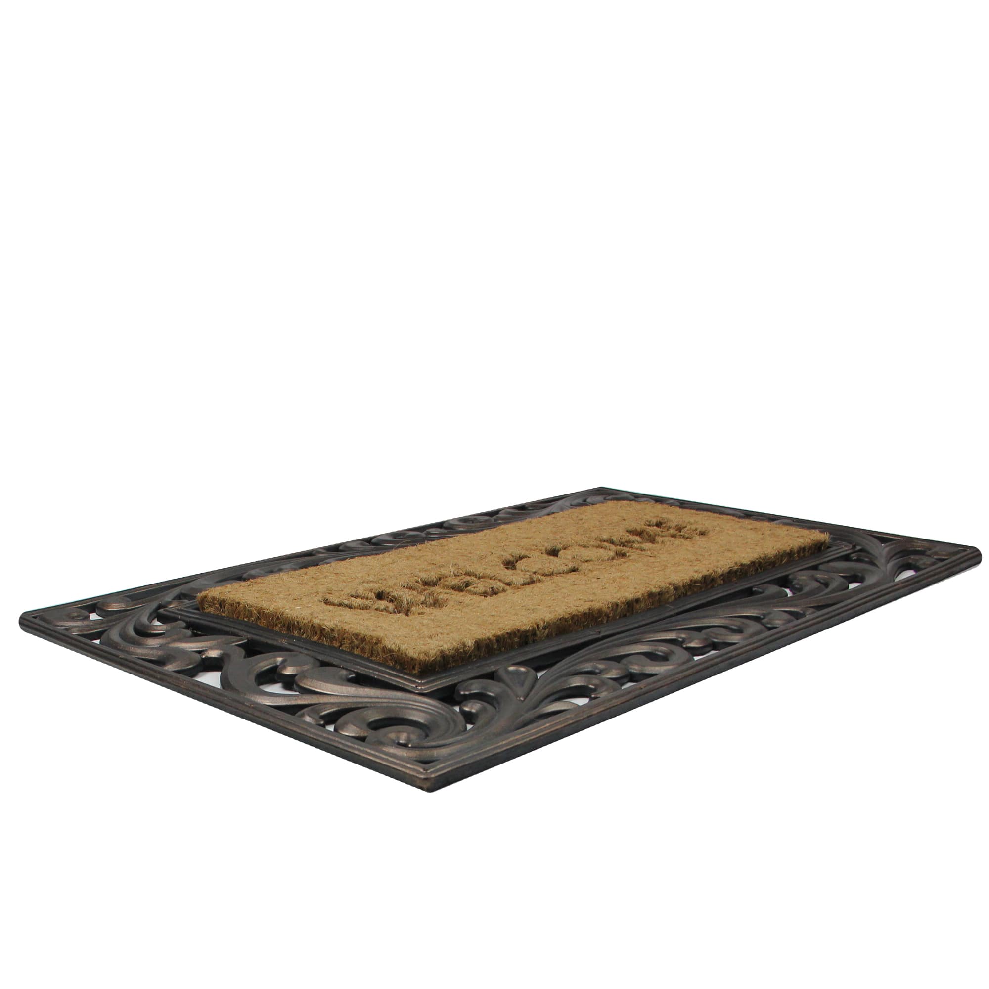 Scroll Welcome Coir Doormat