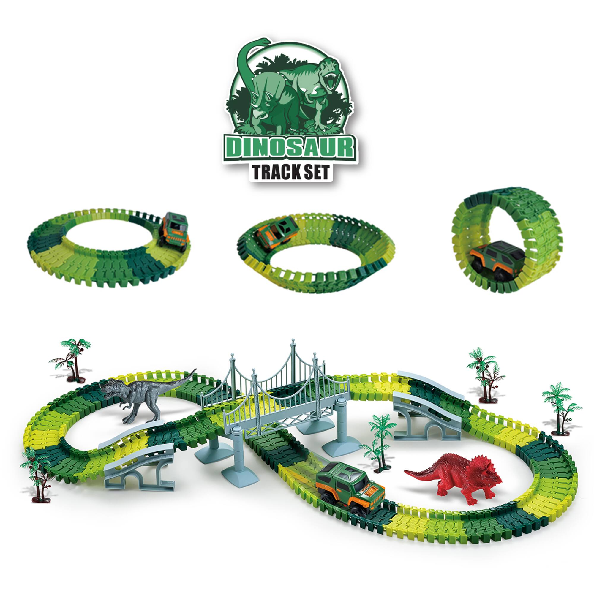 The Bubble Factory Dinosaur Flexible Track Set