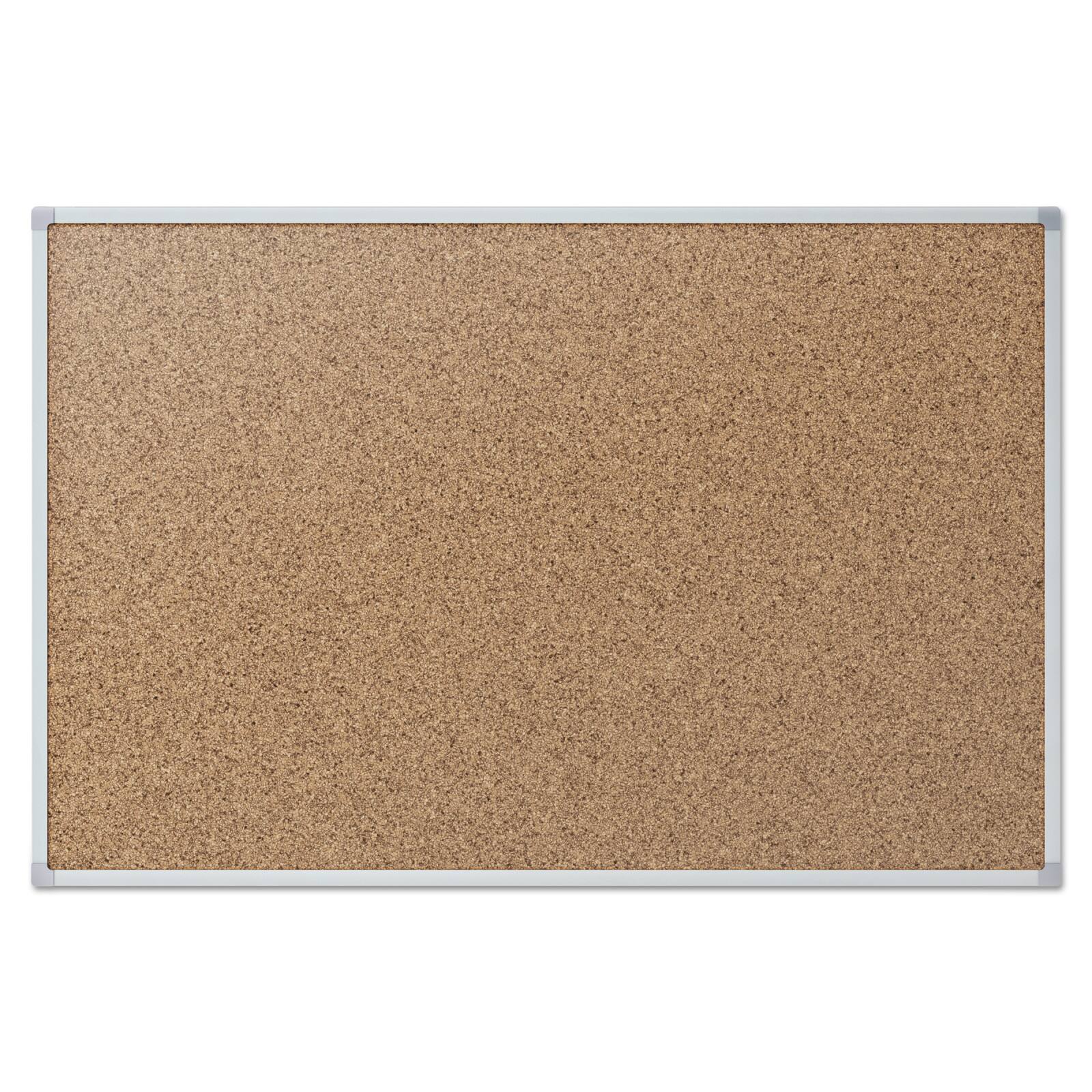 Mead® Silver Frame Cork Bulletin Board