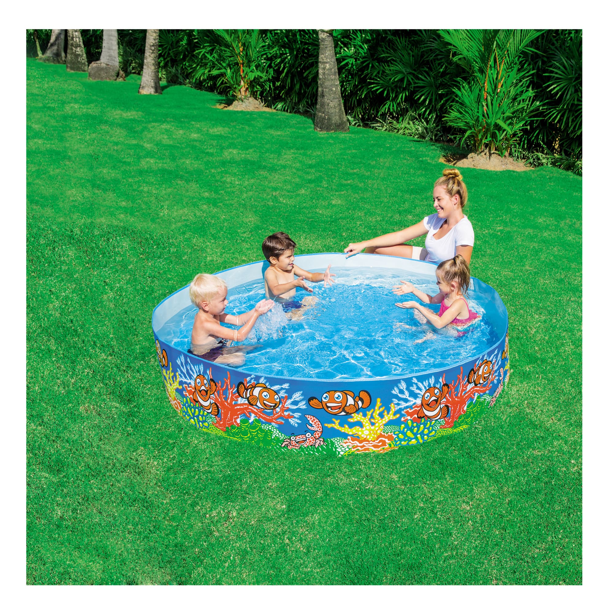 Bestway H2OGO! 6ft. Plastic Odyssey Fill 'N Fun Kids Swimming Pool