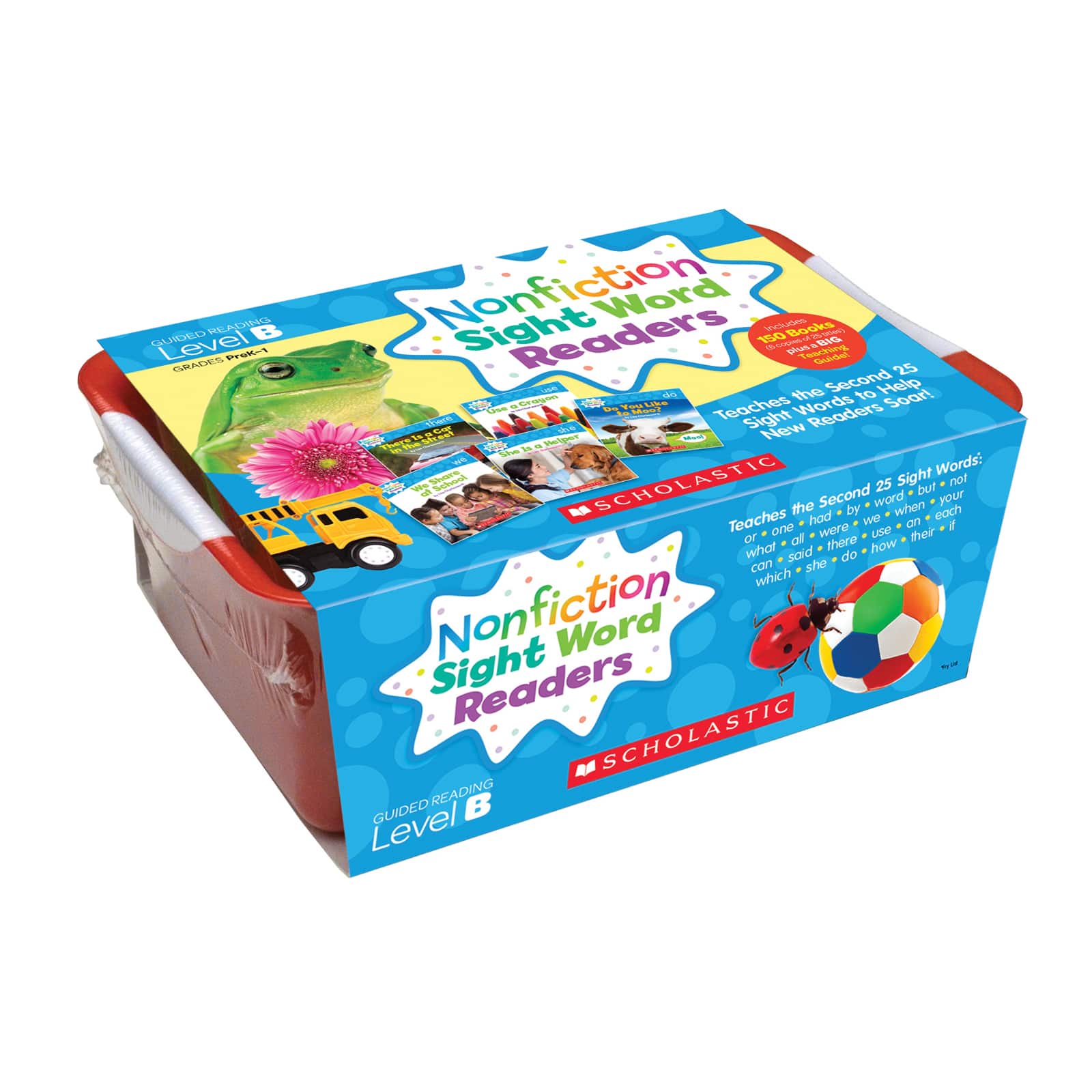 Scholastic® Level B Nonfiction Sight Word Readers Classroom Tub Set, 6ct.