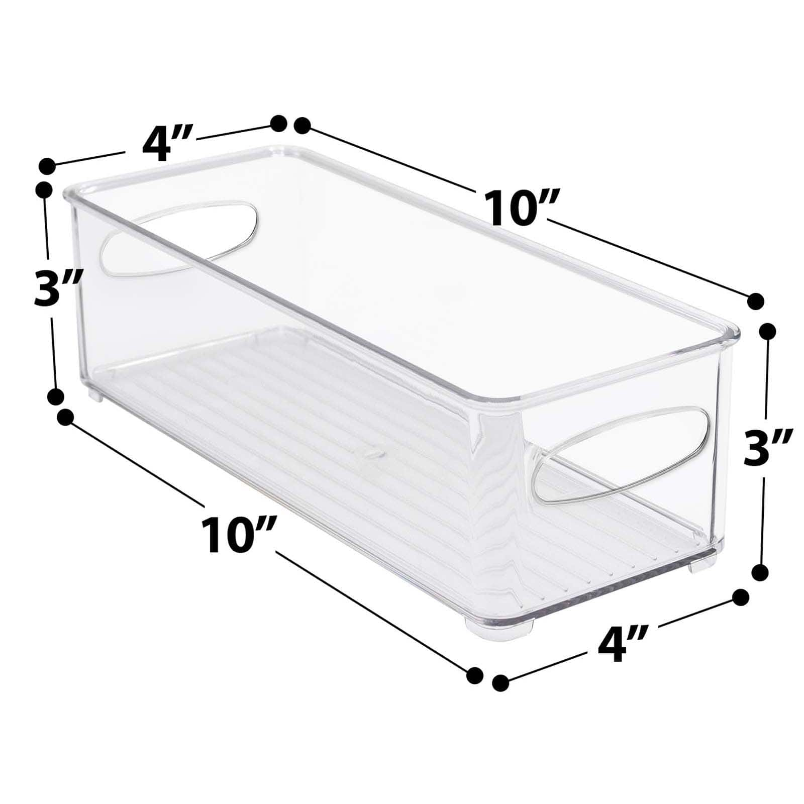 Sorbus Small Clear Kitchen &#x26; Fridge Storage Bins