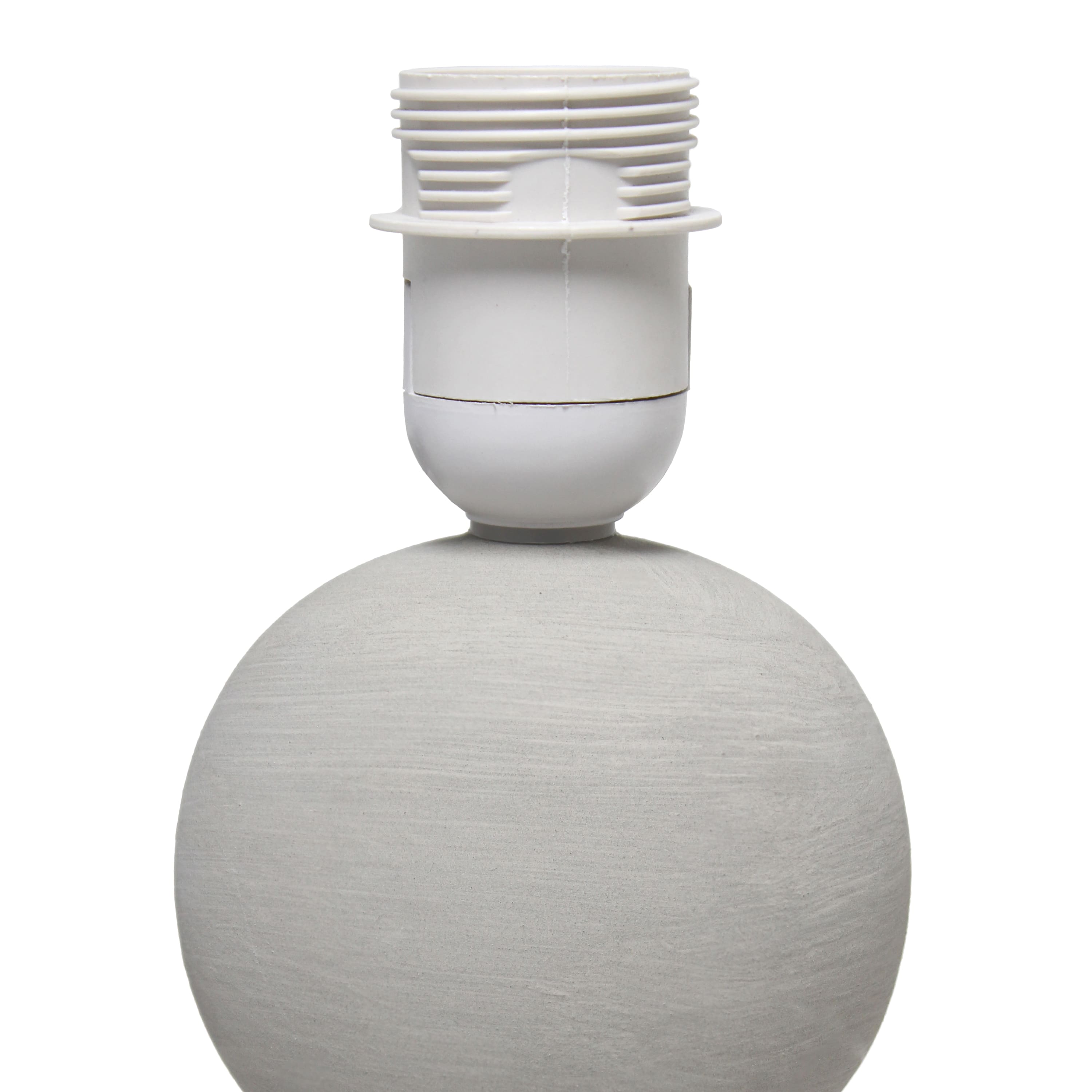 Simple Designs 15.3" Taupe Stone Age Table Lamp