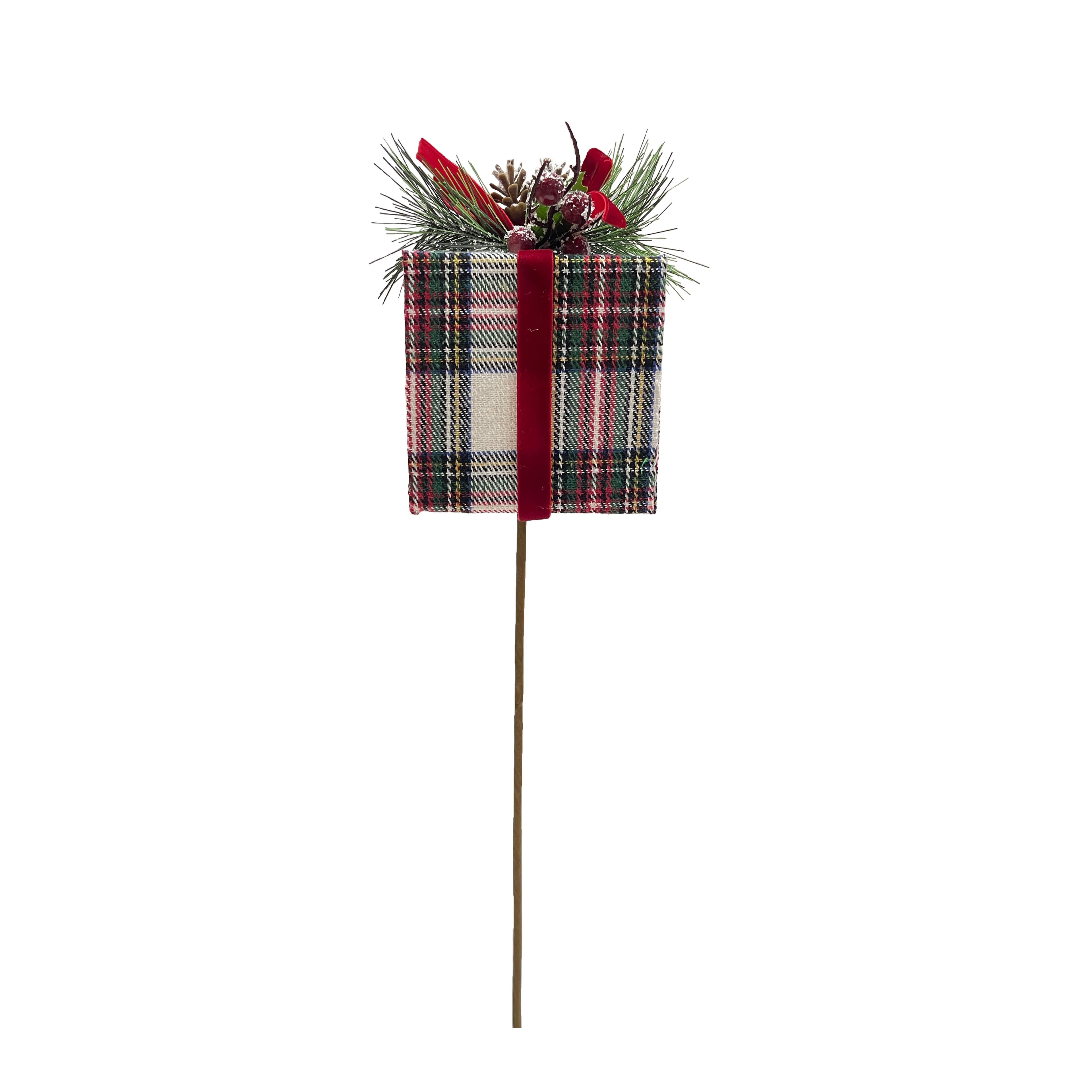 24&#x22; Plaid Gift Box Stem by Ashland&#xAE;