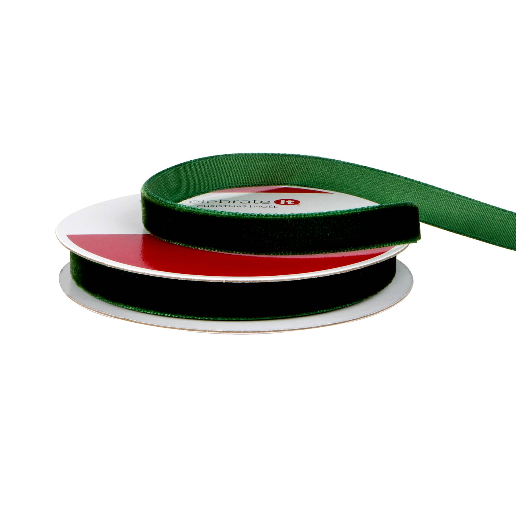 3/8&#x22; x 12ft. Velvet Ribbon by Celebrate It&#xAE; Christmas