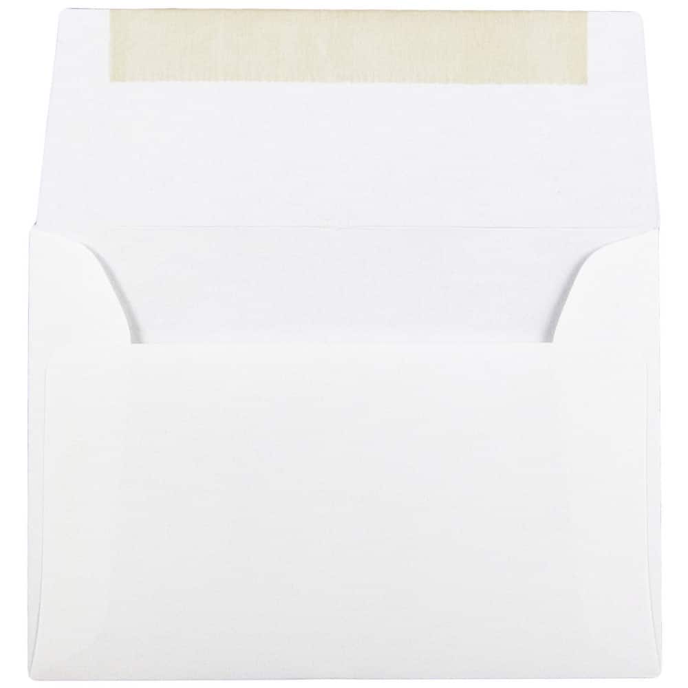 JAM Paper A2 Bright White Wove Strathmore Invitation Envelopes