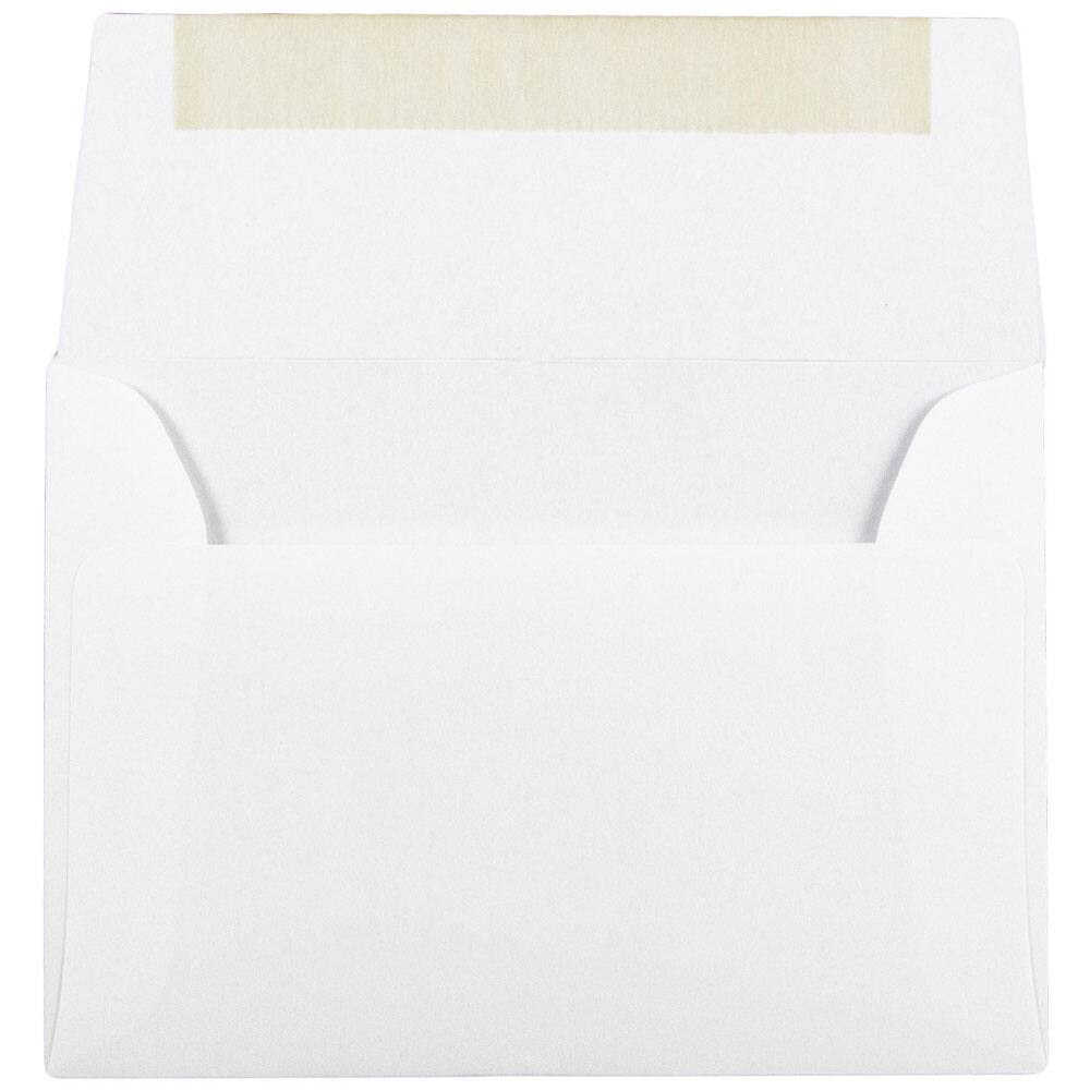 JAM Paper A2 Bright White Wove Strathmore Invitation Envelopes