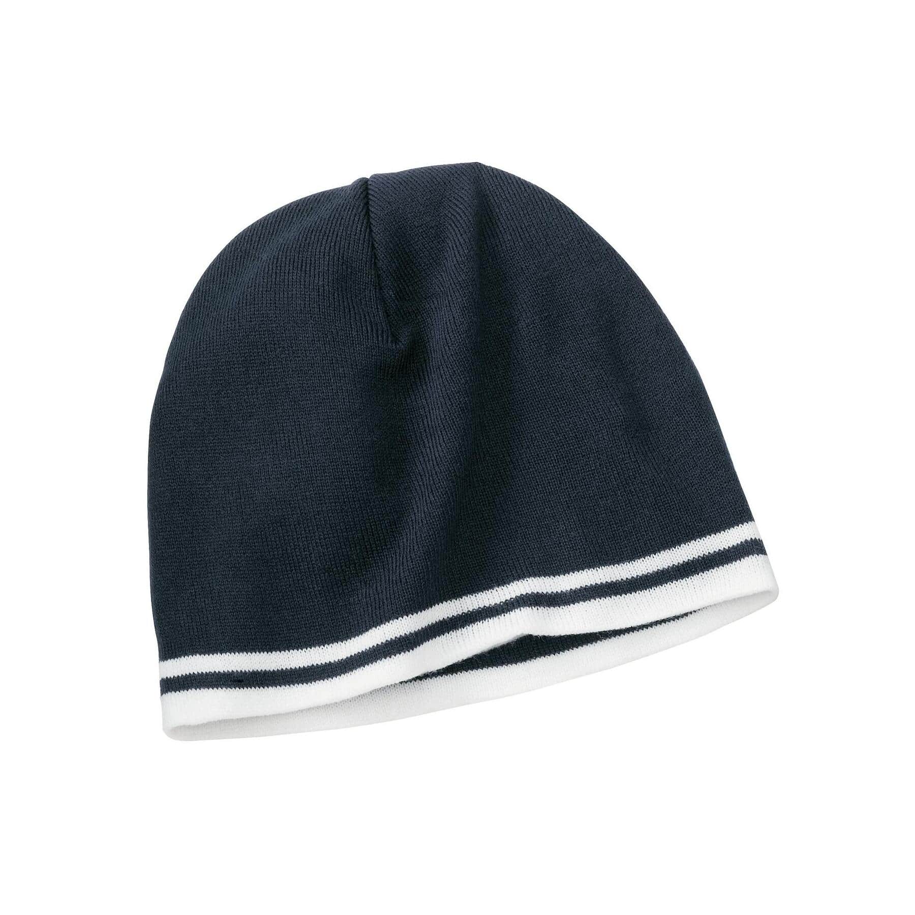 Port & Company® Fine Knit Skull Cap with Stripes