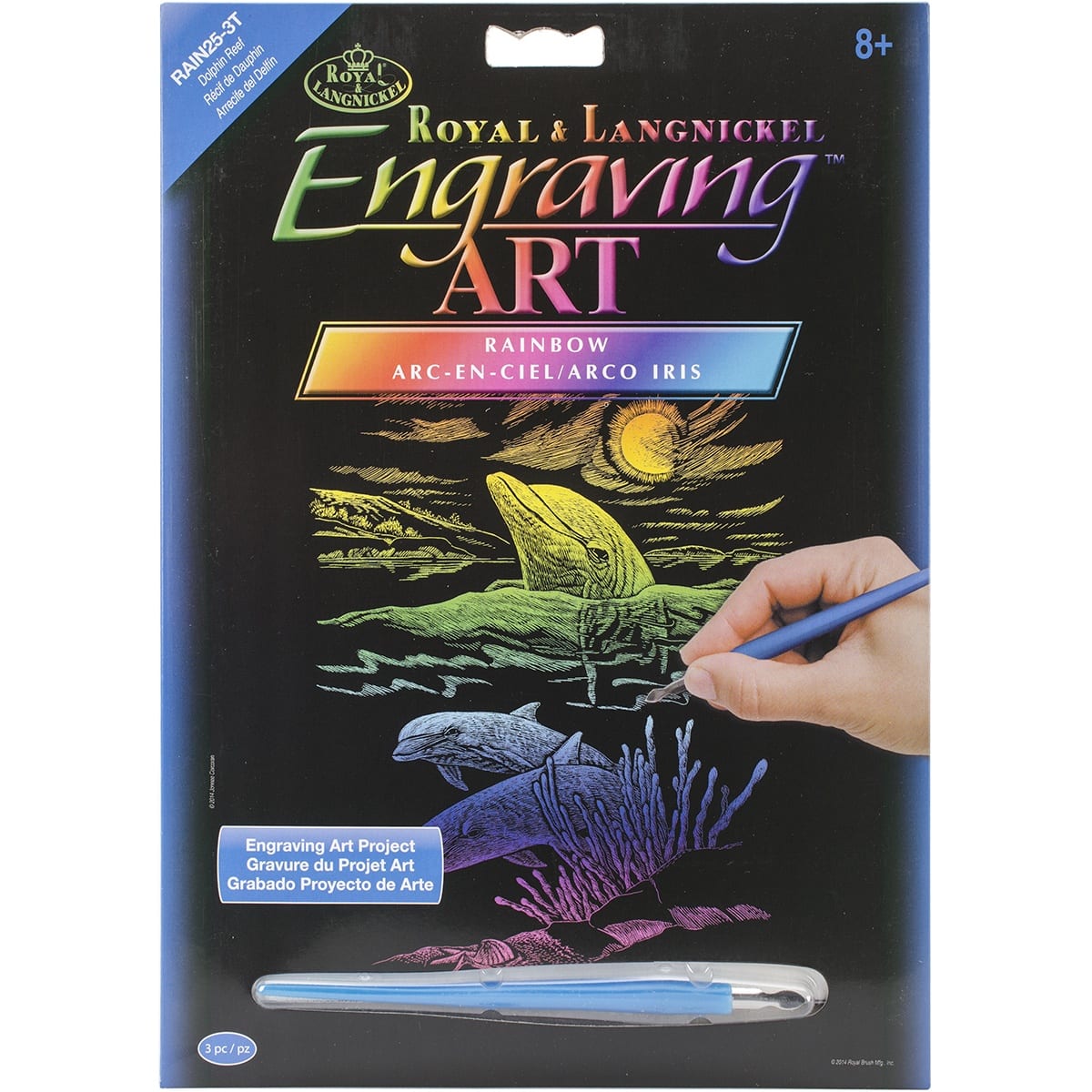 Royal & Langnickel® Engraving Art™ Dolphin Reef Rainbow Foil Kit