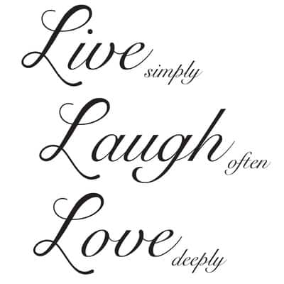 WallPops Live Laugh Love Wall Quote | Michaels