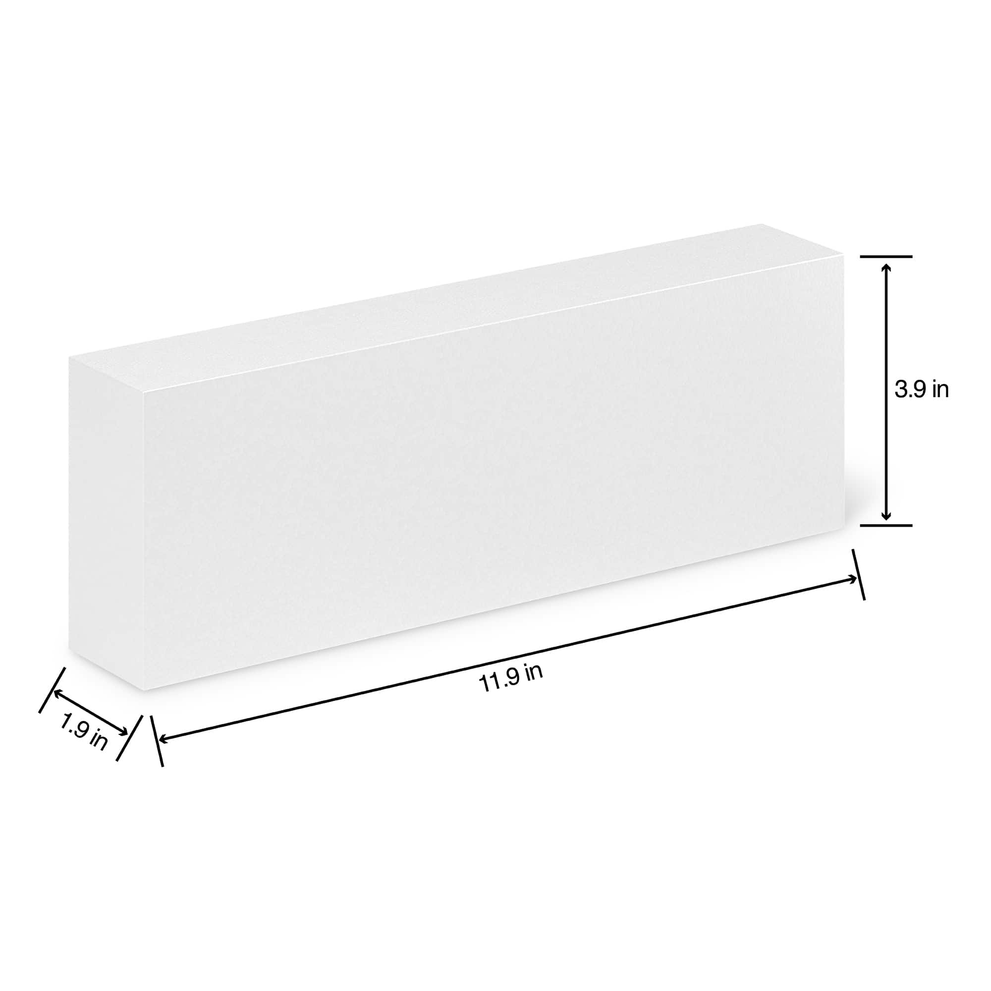 FloraCraft® SmoothFōM® 2" x 4" x 12" White Foam Block