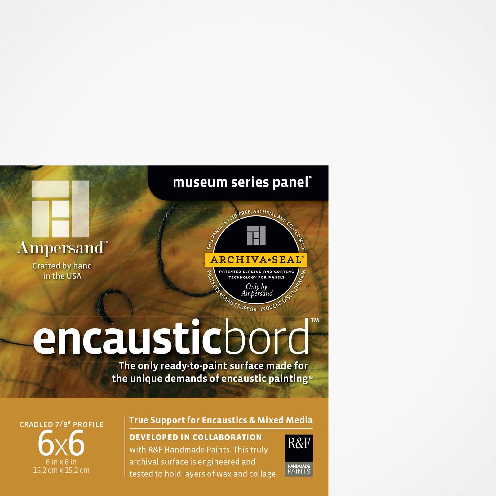 Ampersand™ Encausticbord™ Cradled 7/8" Panel Wood & Hardboard Panels