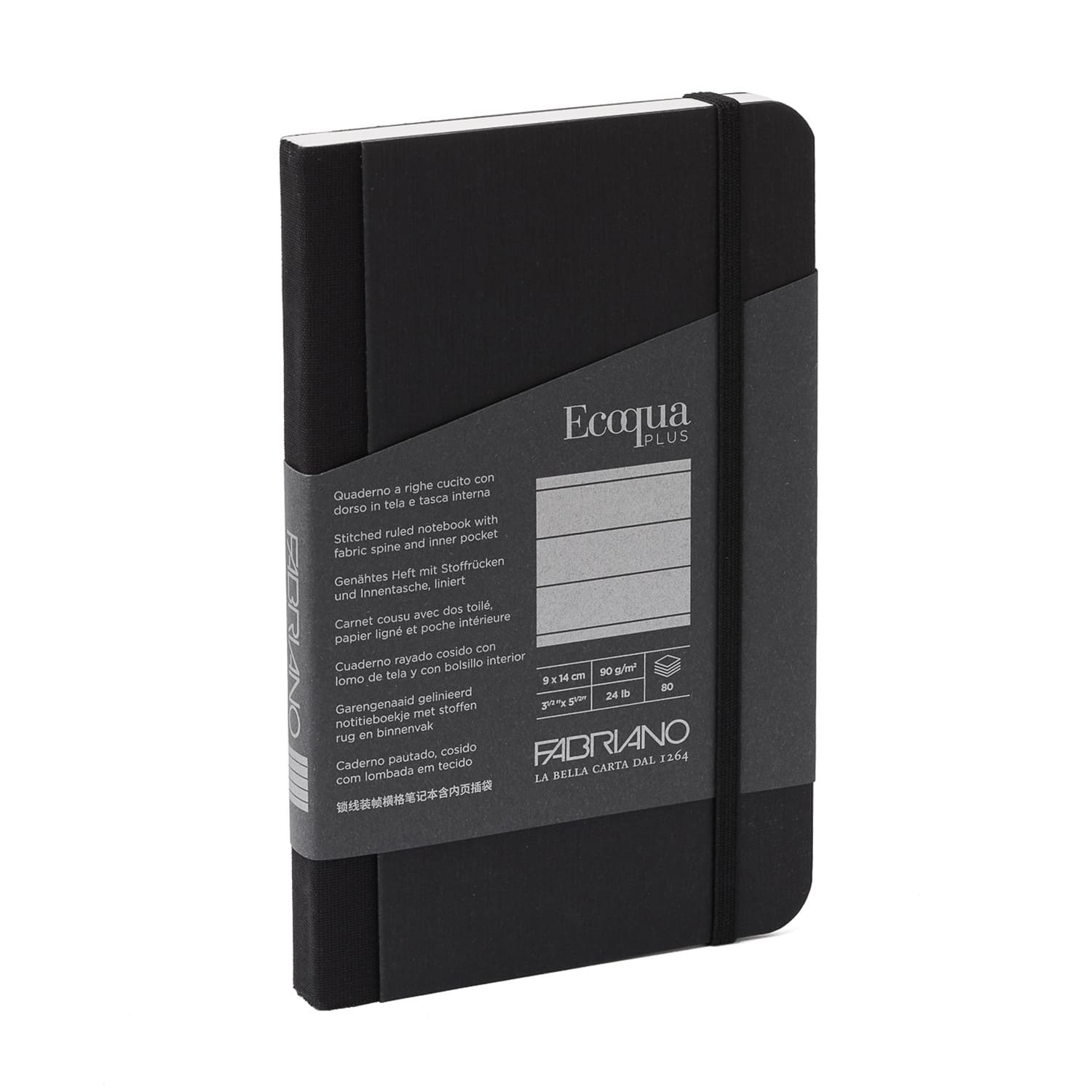 Fabriano&#xAE; EcoQua Plus Lined Fabric-Bound Notebook