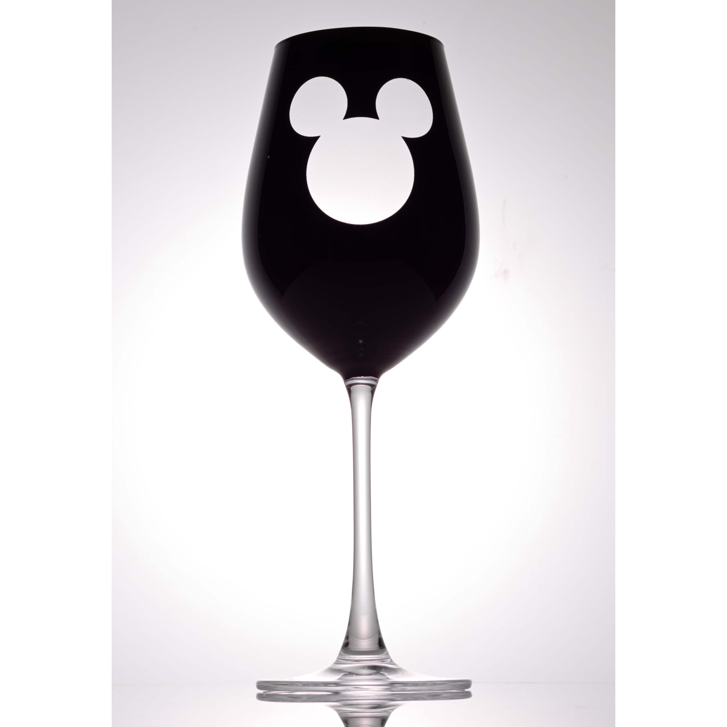 JoyJolt&#xAE; Disney&#xAE; 16oz. Luxury Mickey Mouse Crystal Stemmed White Wine Glass, 2ct.
