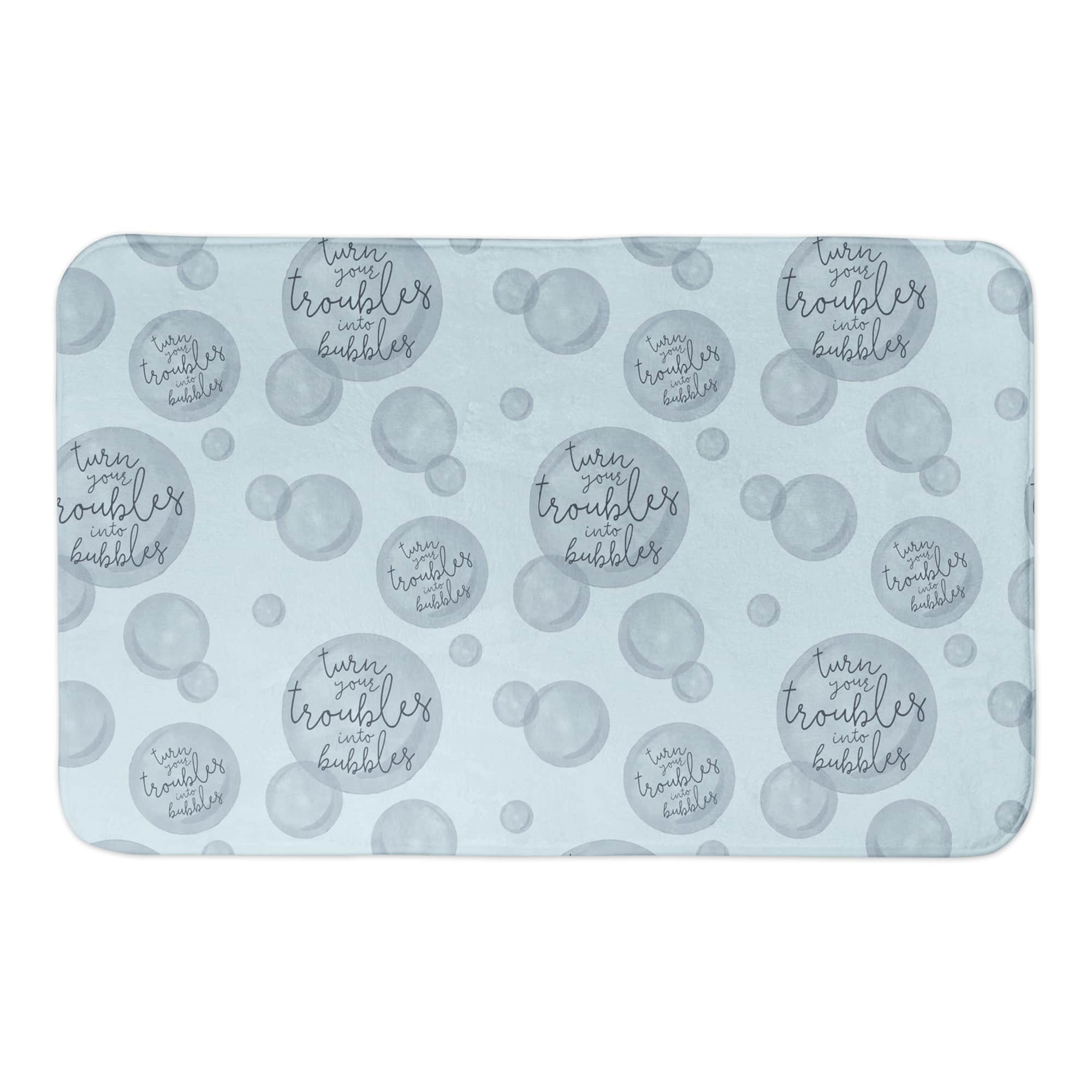 Turn Your Troubles Into Bubbles Bath Mat