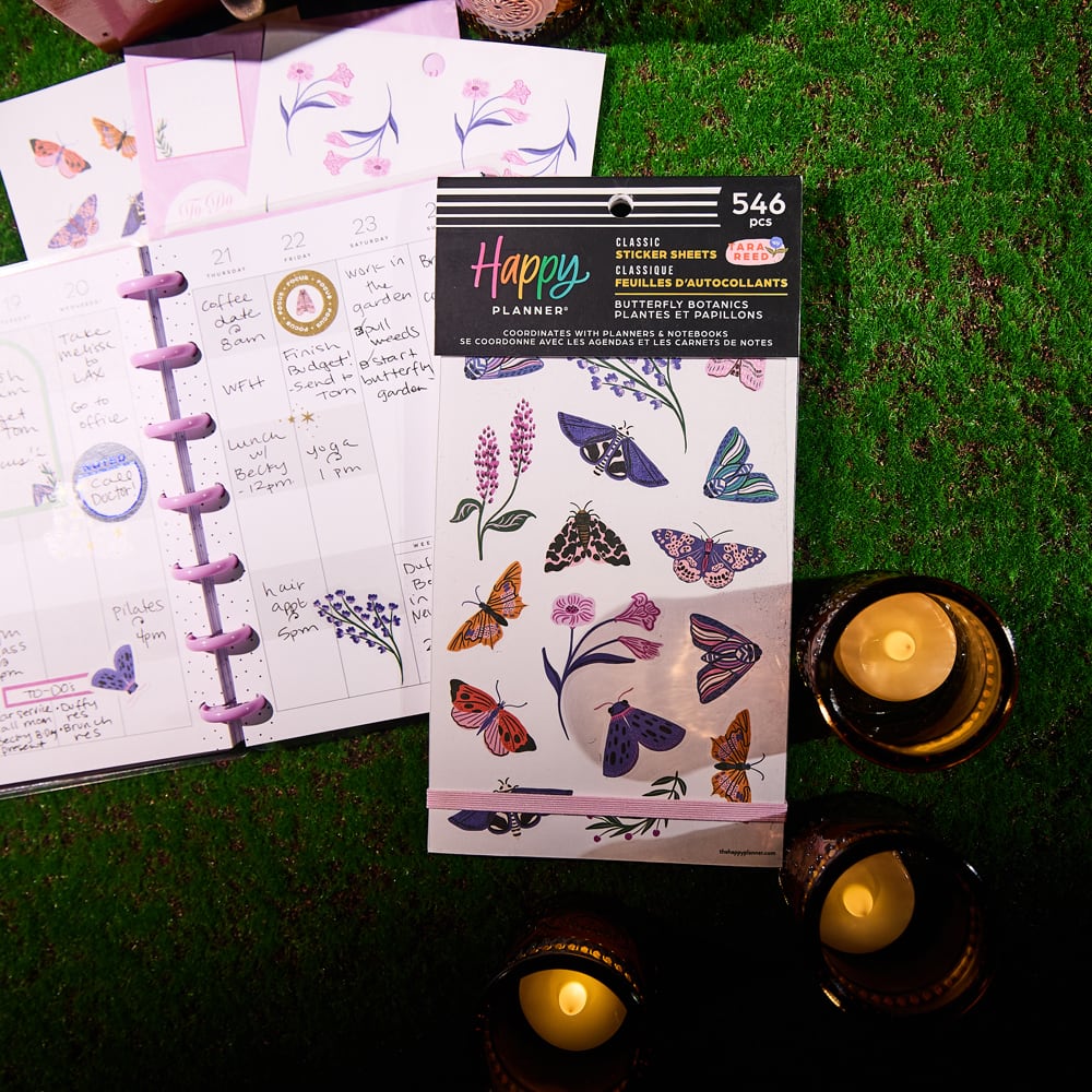 The Classic Happy Planner&#xAE; Butterfly Botanics Sticker Book