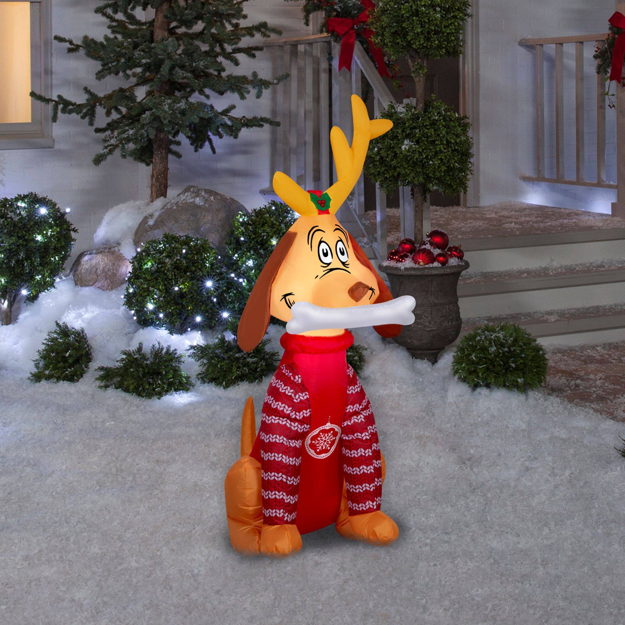 4ft. Airblown&#xAE; Inflatable Christmas Max in Sweater