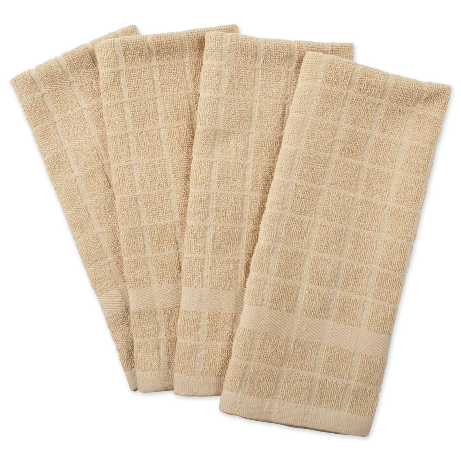 DII® Windowpane Terry Dish Towels, 4ct.