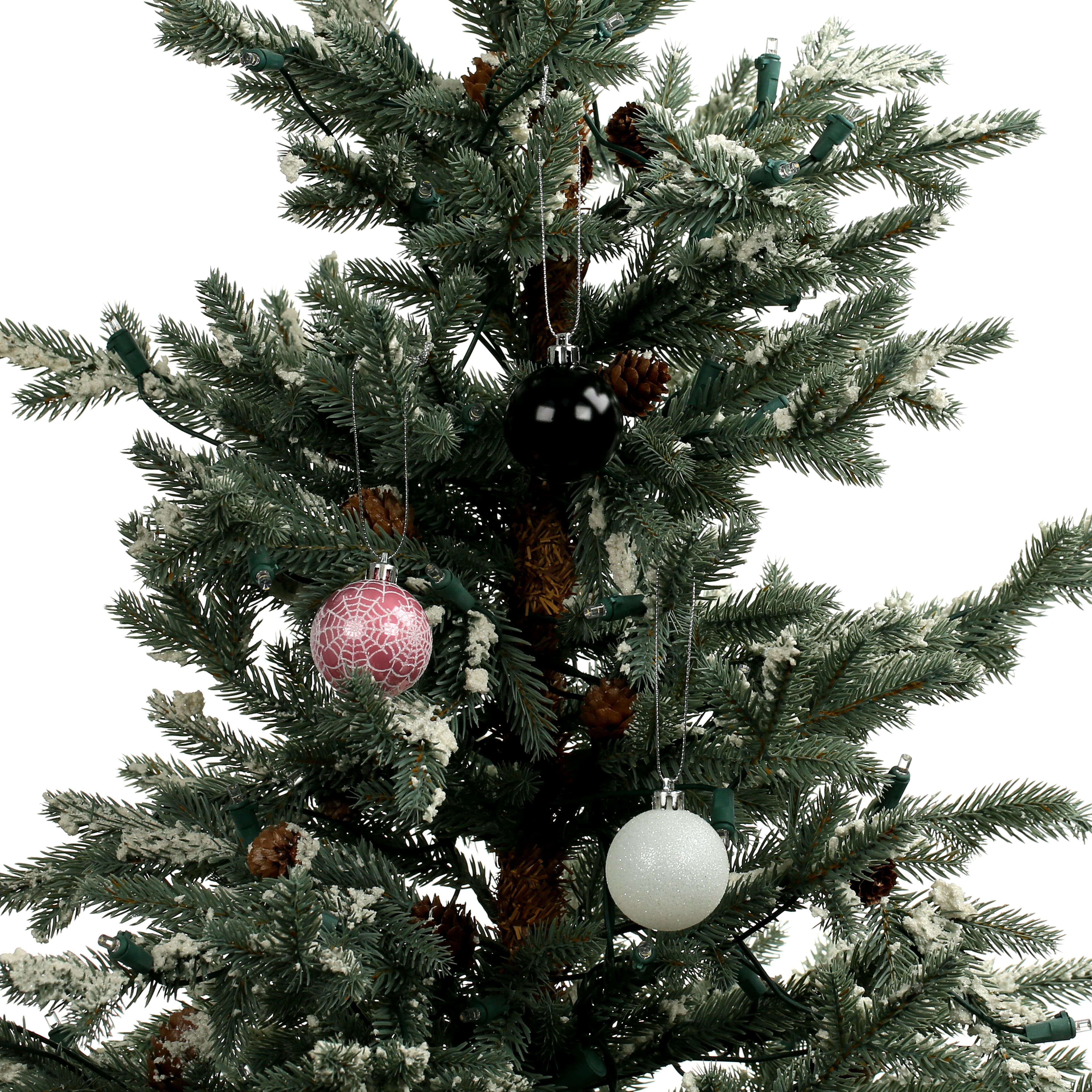 1.75" Pink, Black & White Halloween Ball Ornaments, 6ct. by Ashland®