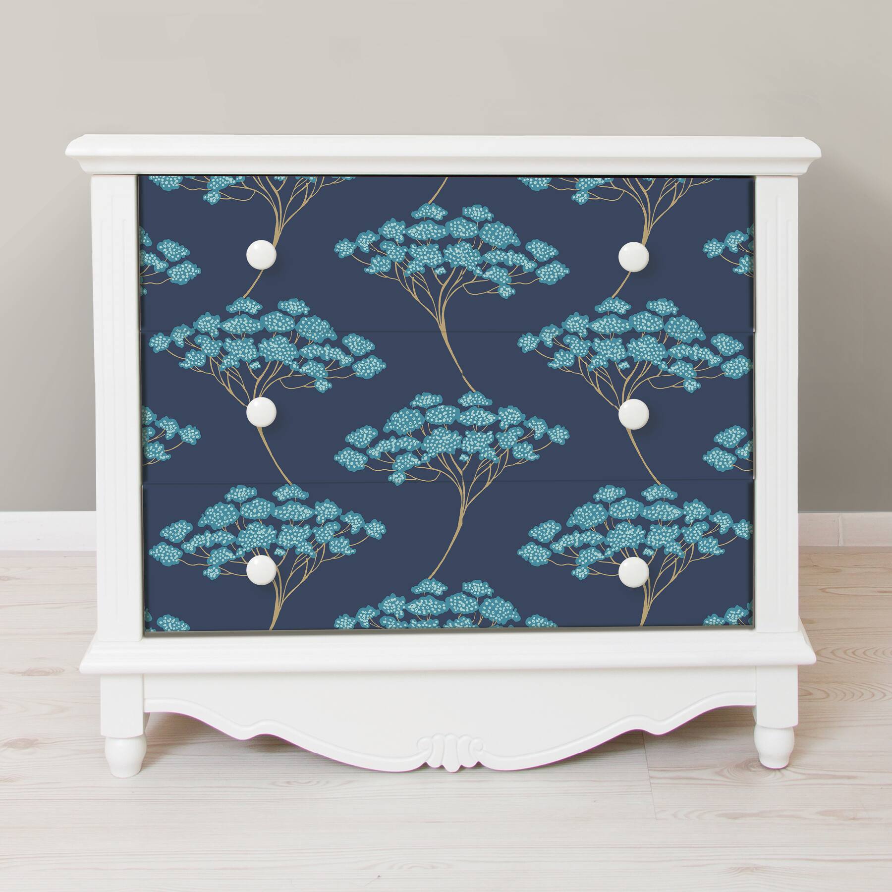 NuWallpaper Blue Ficus Peel & Stick Wallpaper