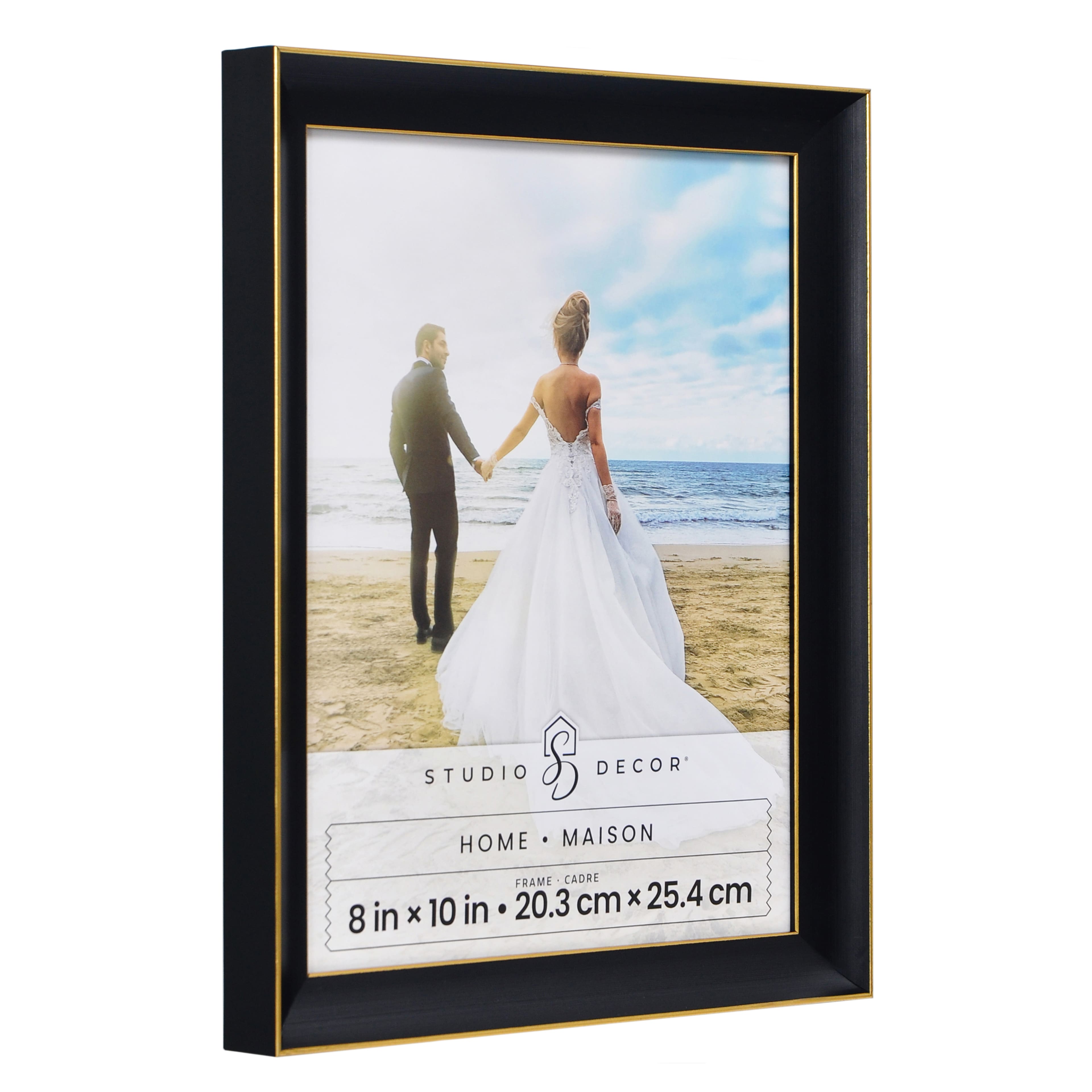 Home Black &#x26; Gold Line Wall Frame by Studio D&#xE9;cor&#xAE;