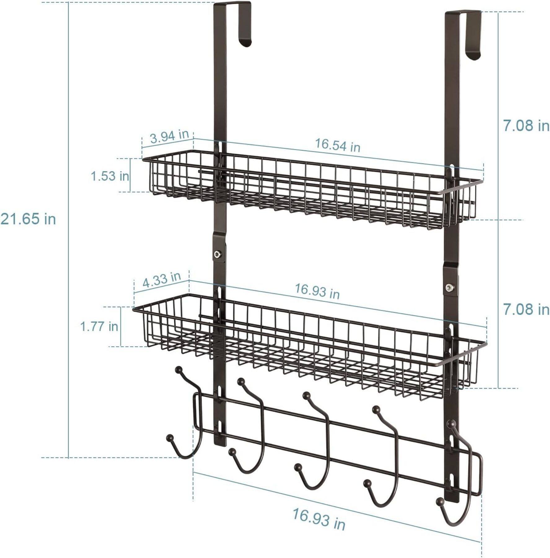 NEX&#x2122; Over The Door Hanging Organizer Rack