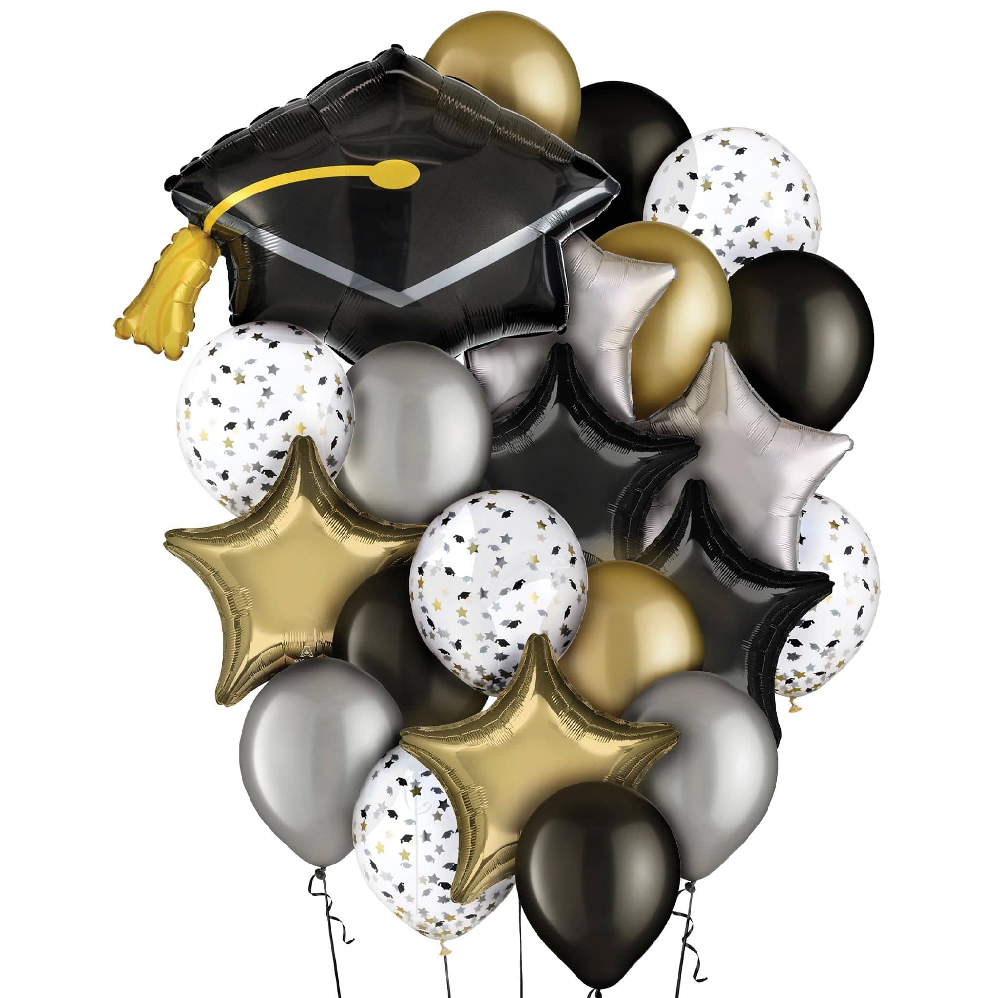 Graduation Foil &#x26; Latex Balloon Bundle