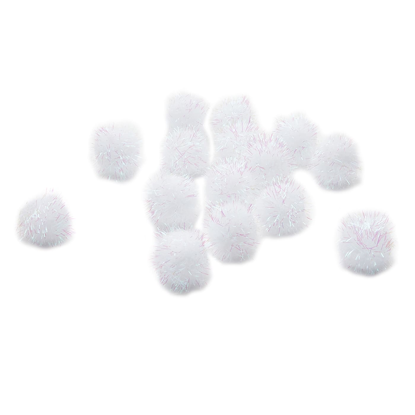 24 Packs: 15 ct. (360 total) 3/4&#x22; Sparkle Pom Poms by Creatology&#x2122;
