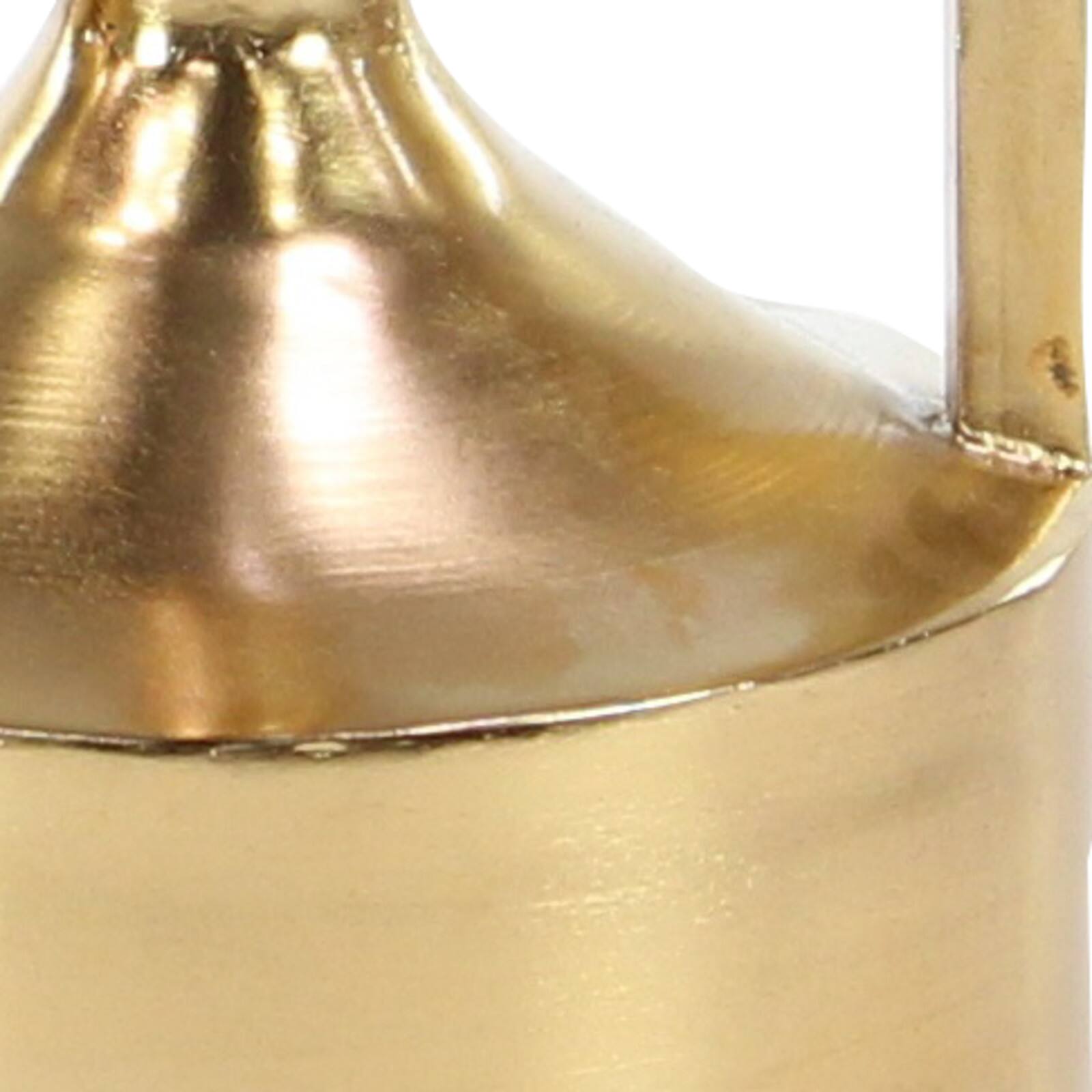 Set of 2 Gold Metal Glam Vase, 16&#x22;, 22&#x22;