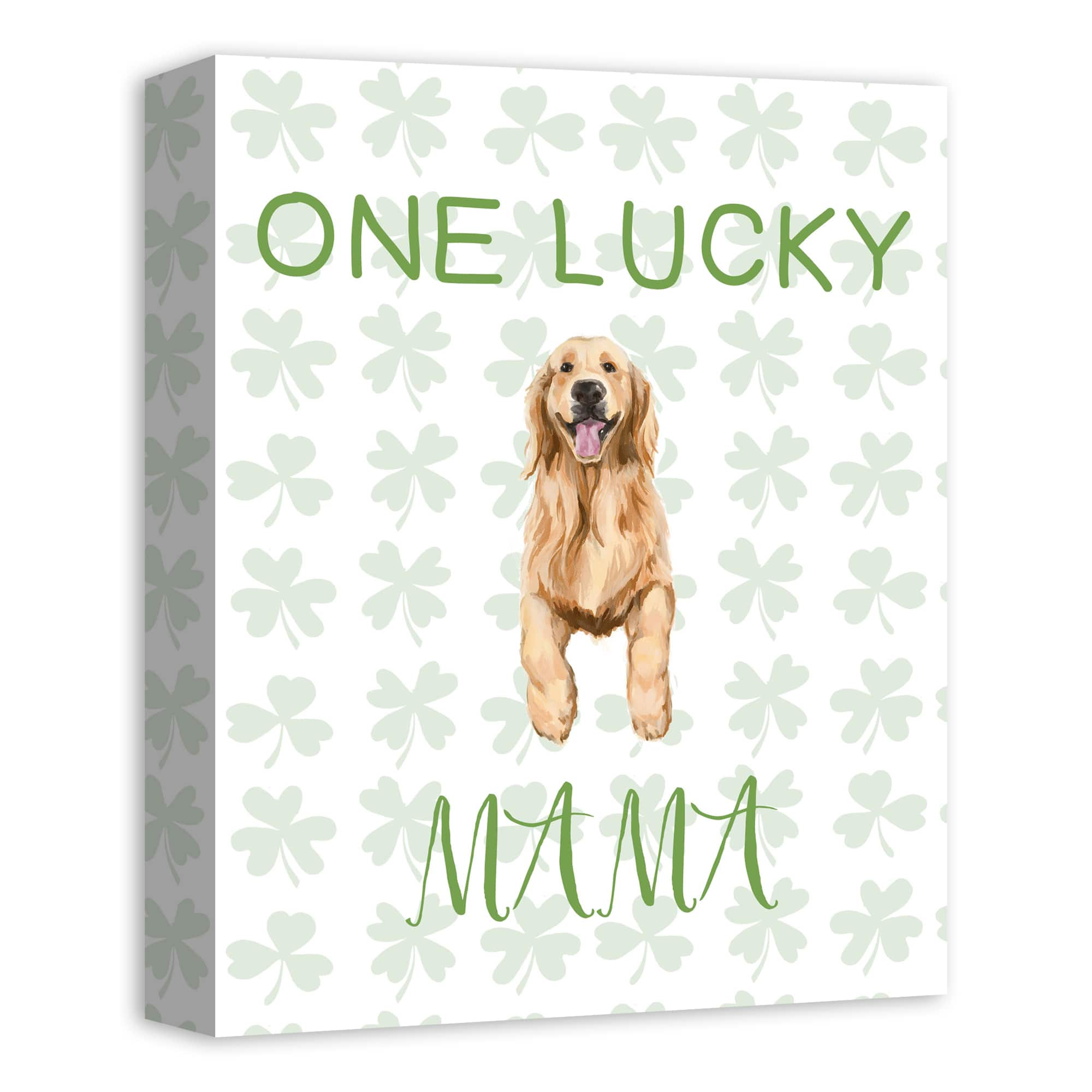 One Lucky Mama 11&#x22; x 14&#x22; Canvas Wall Art