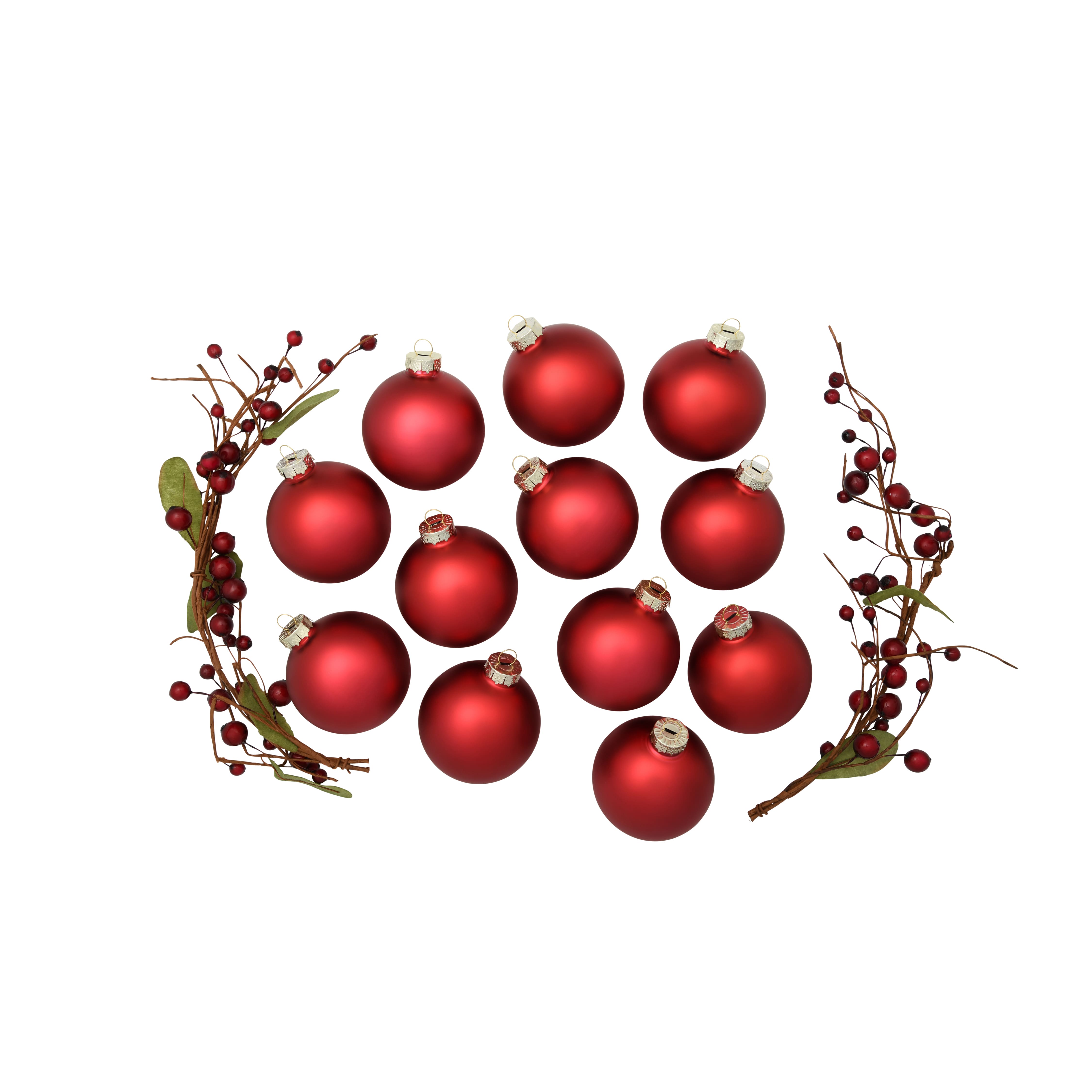 Whitehurst 12ct. 2.75" Matte Glass Ball Ornaments