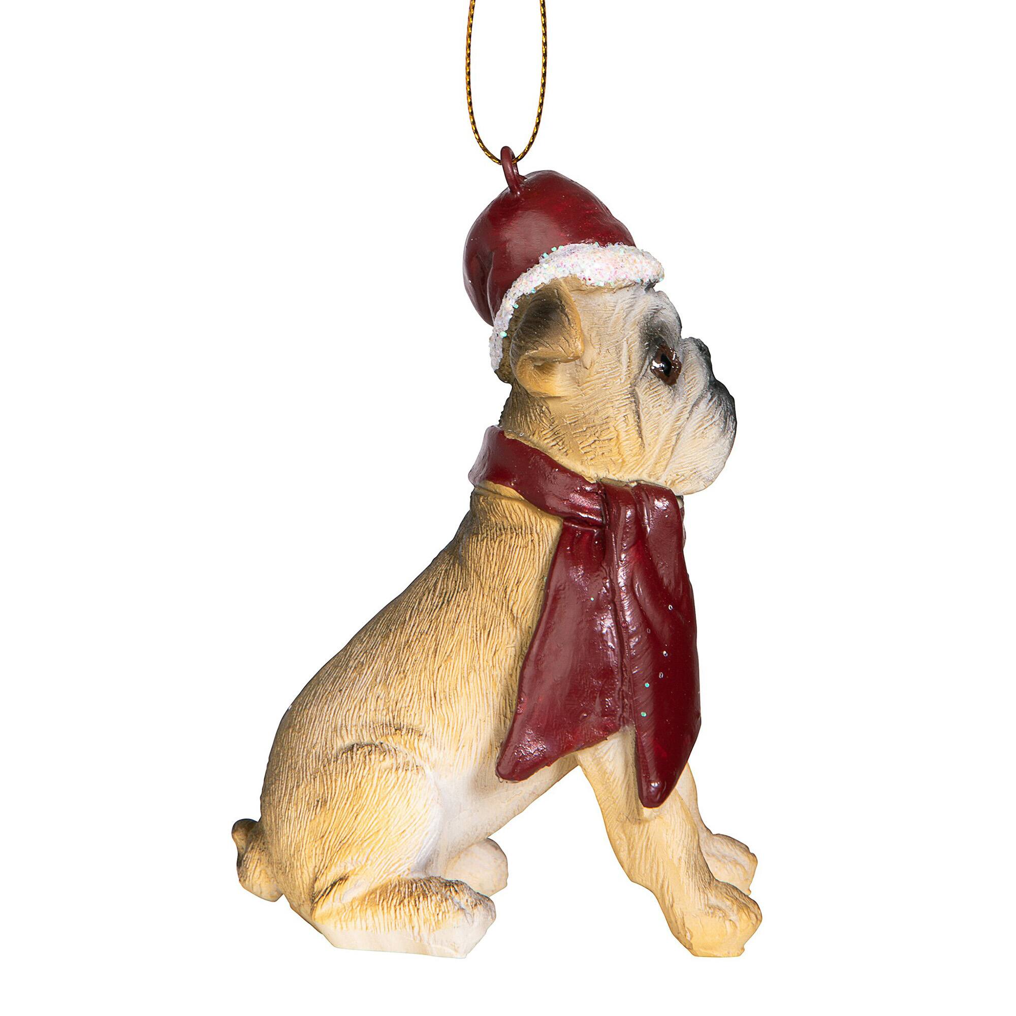Design Toscano 3.5&#x22; Bulldog Ornament Sculpture