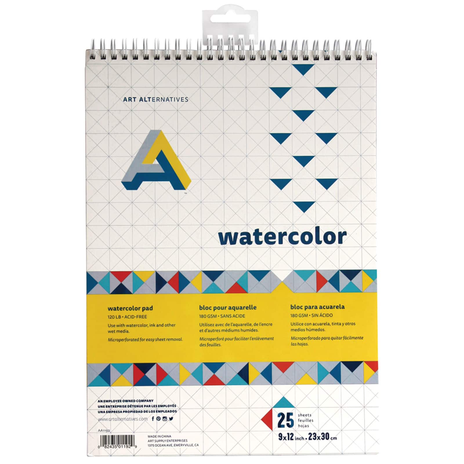 Art Alternatives Watercolor Pad, 9" x 12"