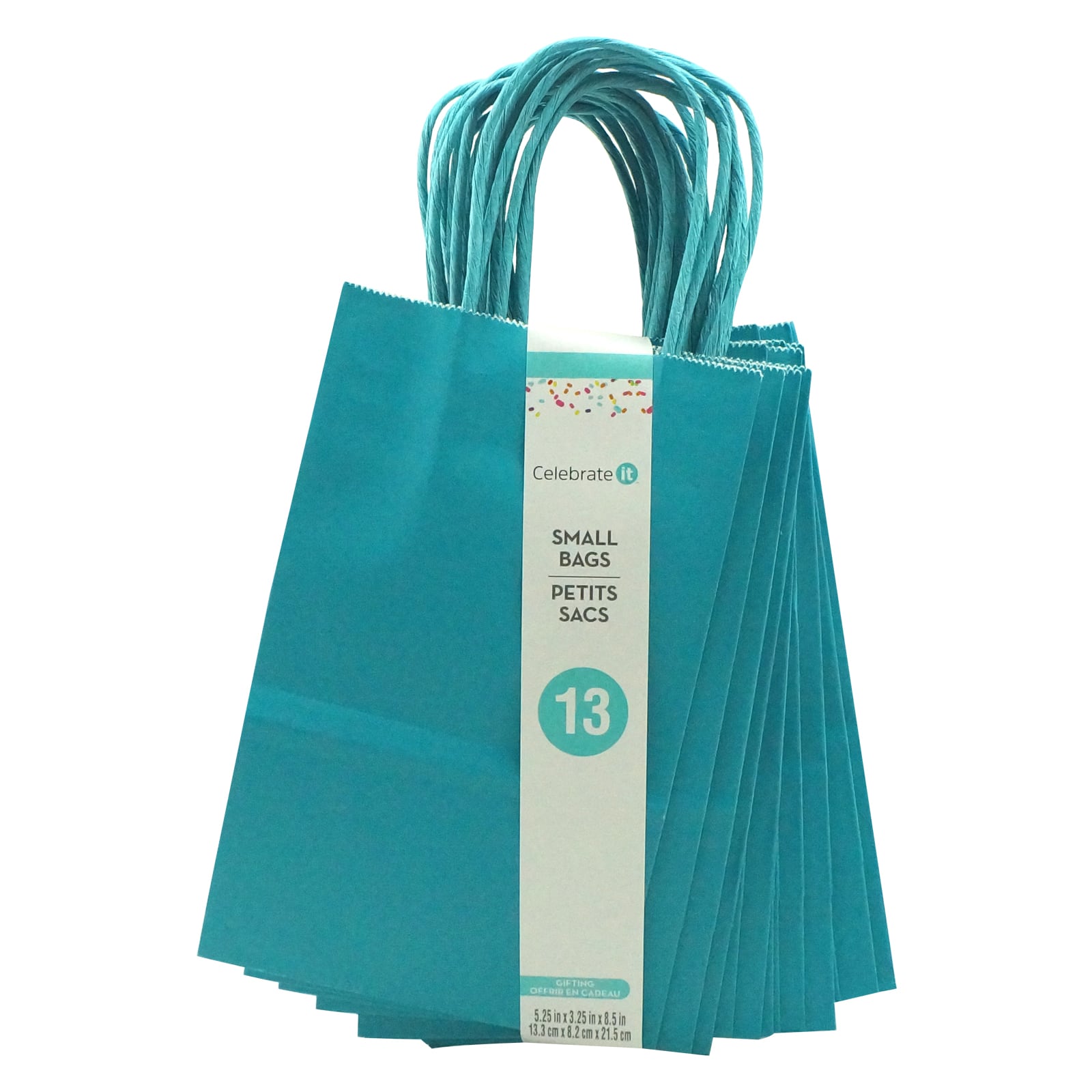 Buy the Small Turquoise Paper Bags by Celebrate It™ at Michaels
