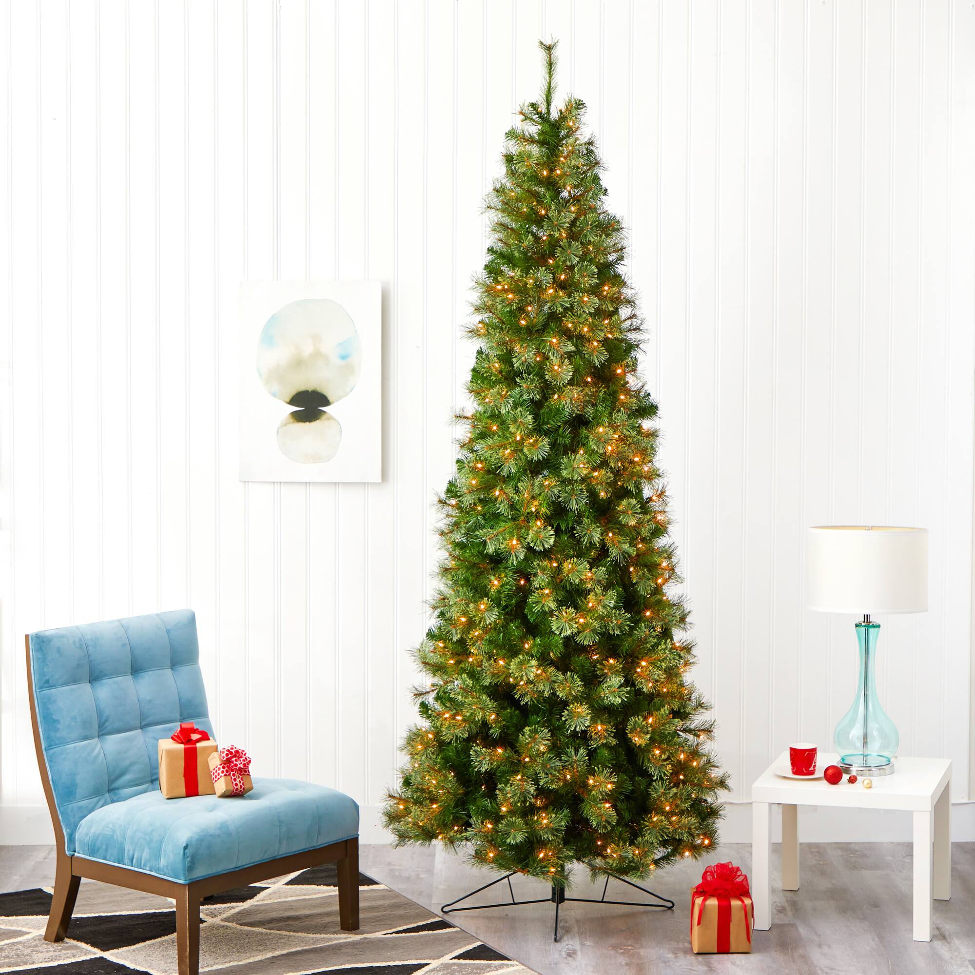 9ft. Pre-Lit Cashmere Artificial Christmas Tree, Warm White Lights