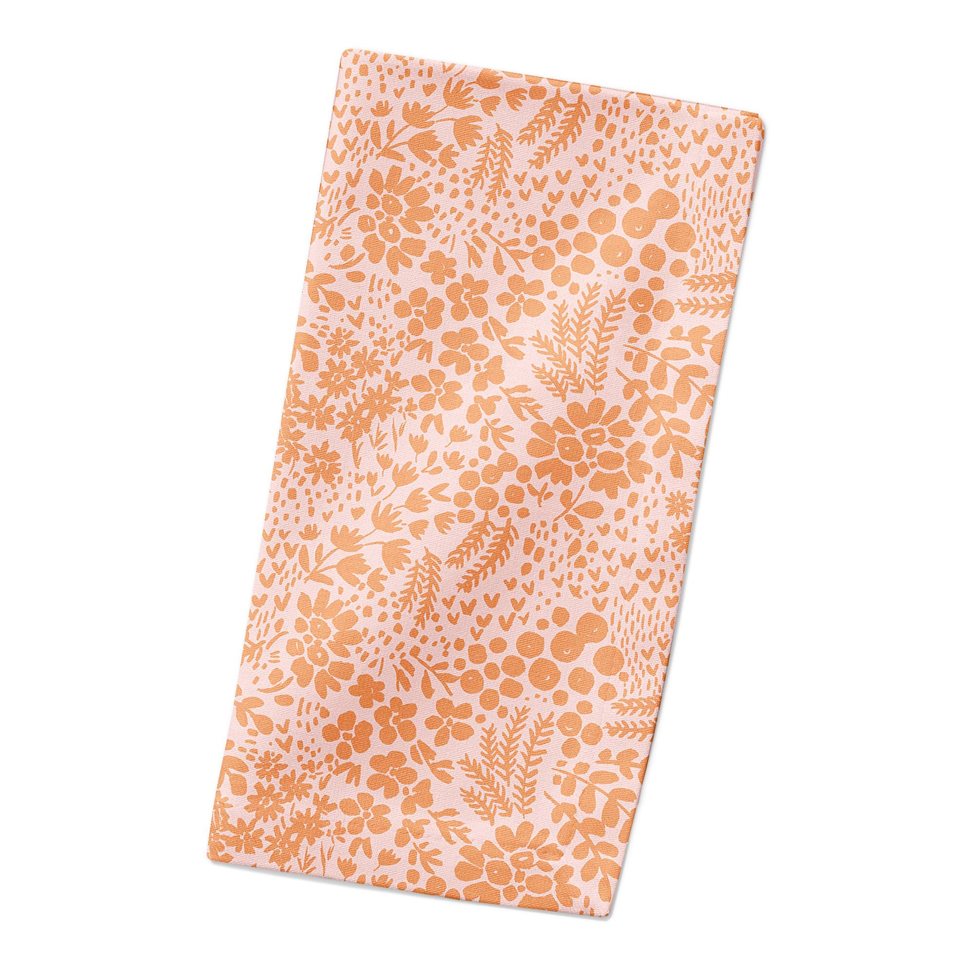 Dainty Floral Cotton Twill Napkin