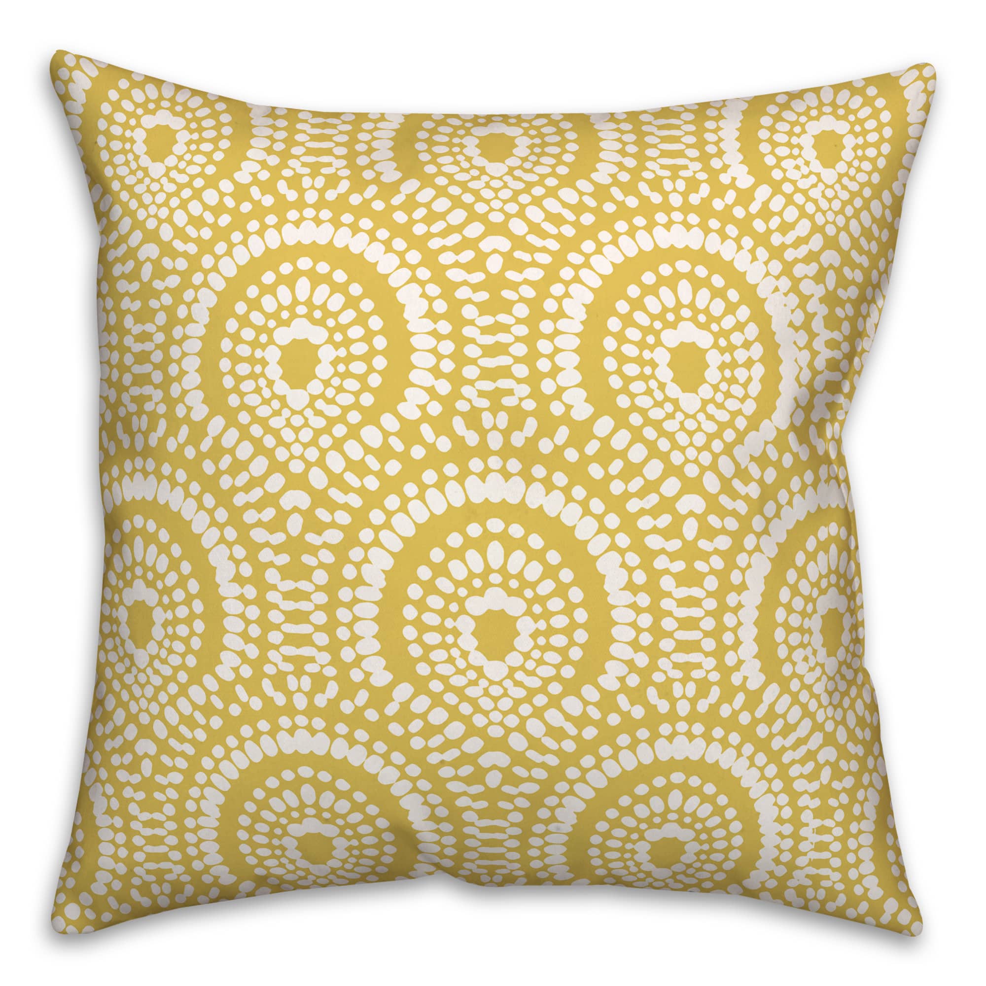 18" x 18" Fan Pattern Indoor/Outdoor Throw Pillow