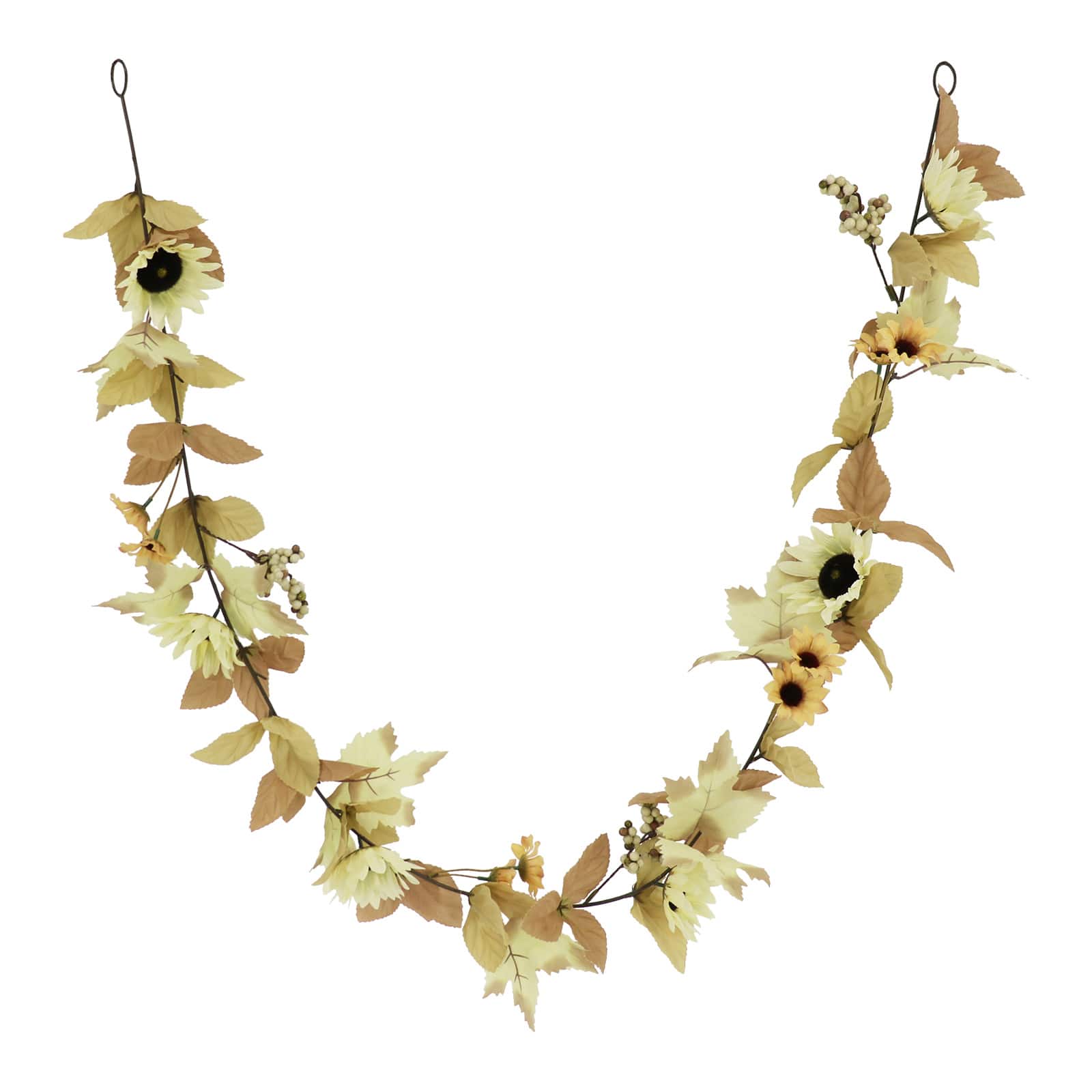 6ft. Cream Sunflower &#x26; Berry Garland by Ashland&#xAE;