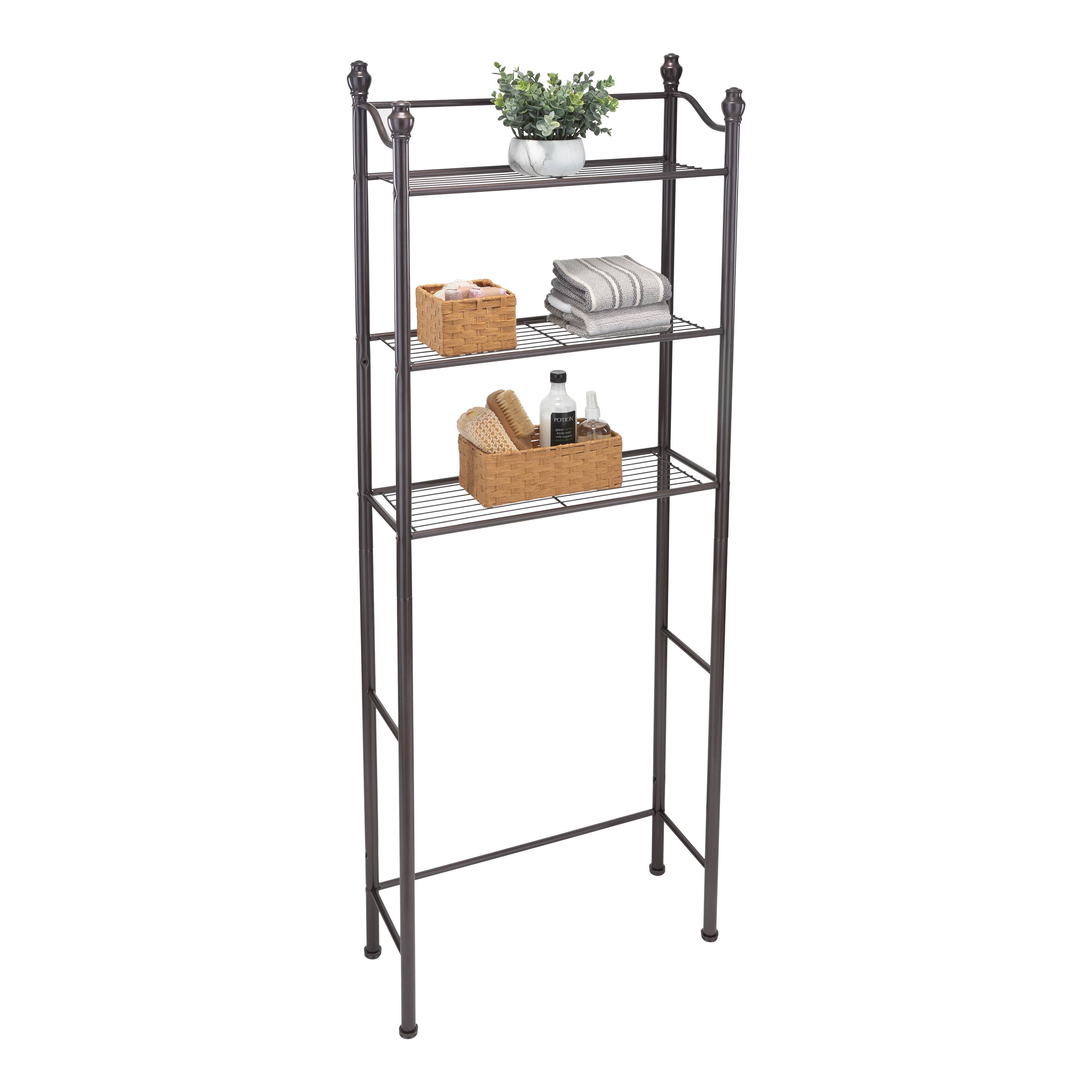 Organize It All Belgium Bronze 3-Tier Over the Toilet Space Saver