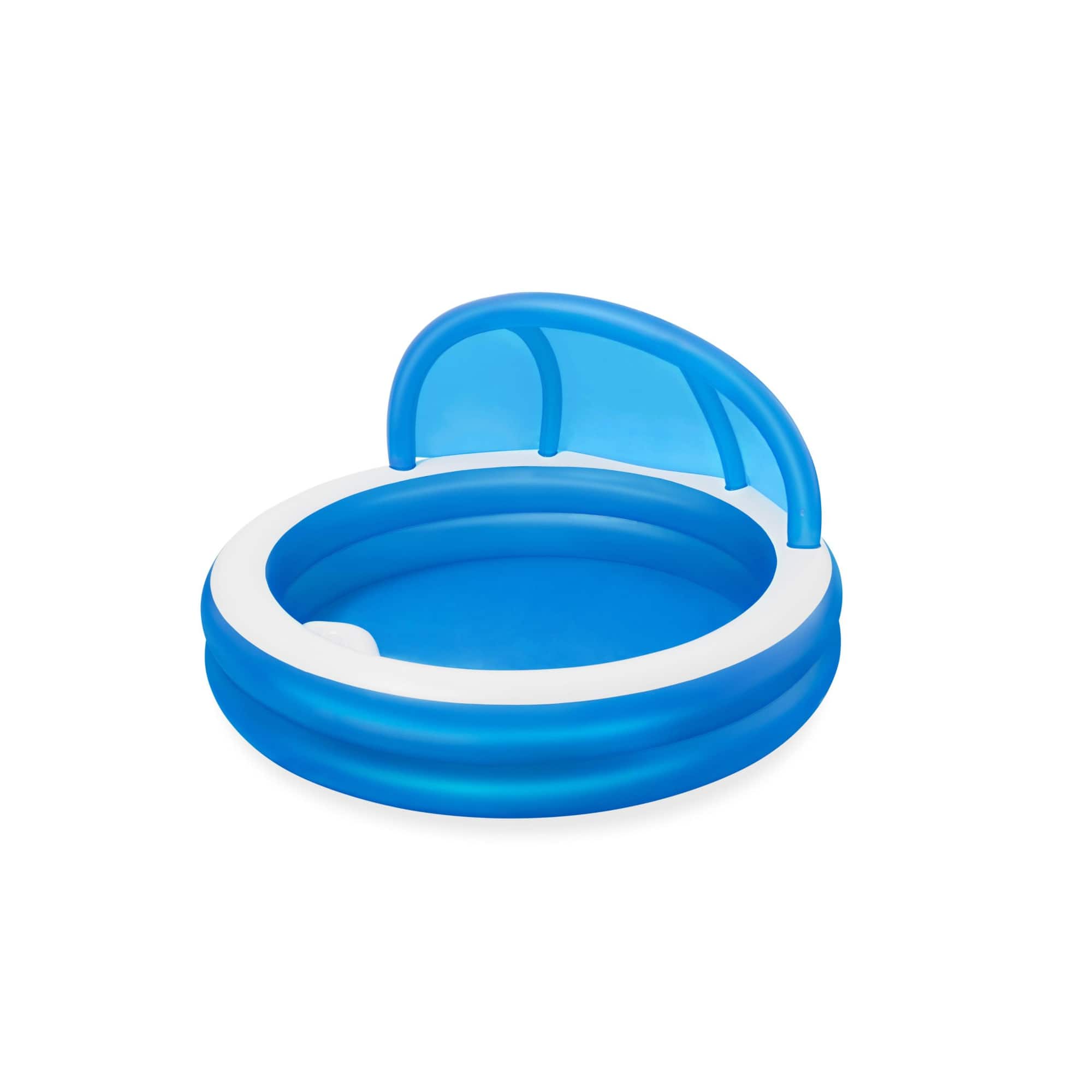 Bestway&#xAE; H2OGO!&#xAE; 8ft. Summer Days Round Inflatable Outdoor Family Pool with UV Careful&#x2122; Sunshade