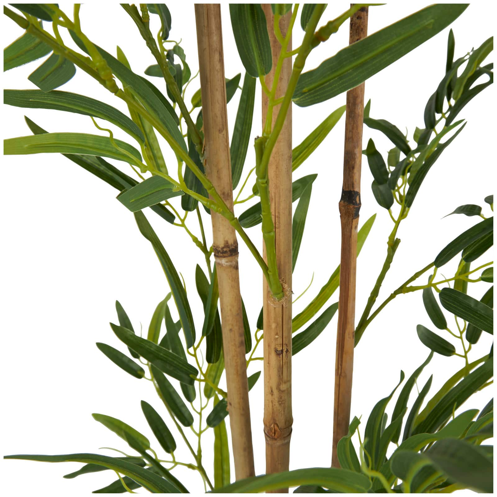 4ft. Green Bamboo Artificial Tree with Black Pot