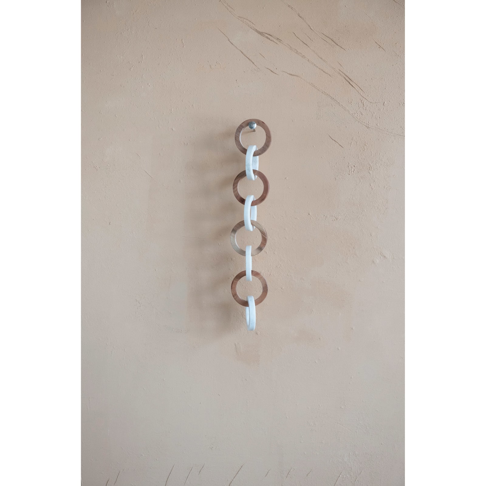 Hello Honey&#xAE; 23.5&#x22; Acacia Wood &#x26; Marble 8-Links Chain
