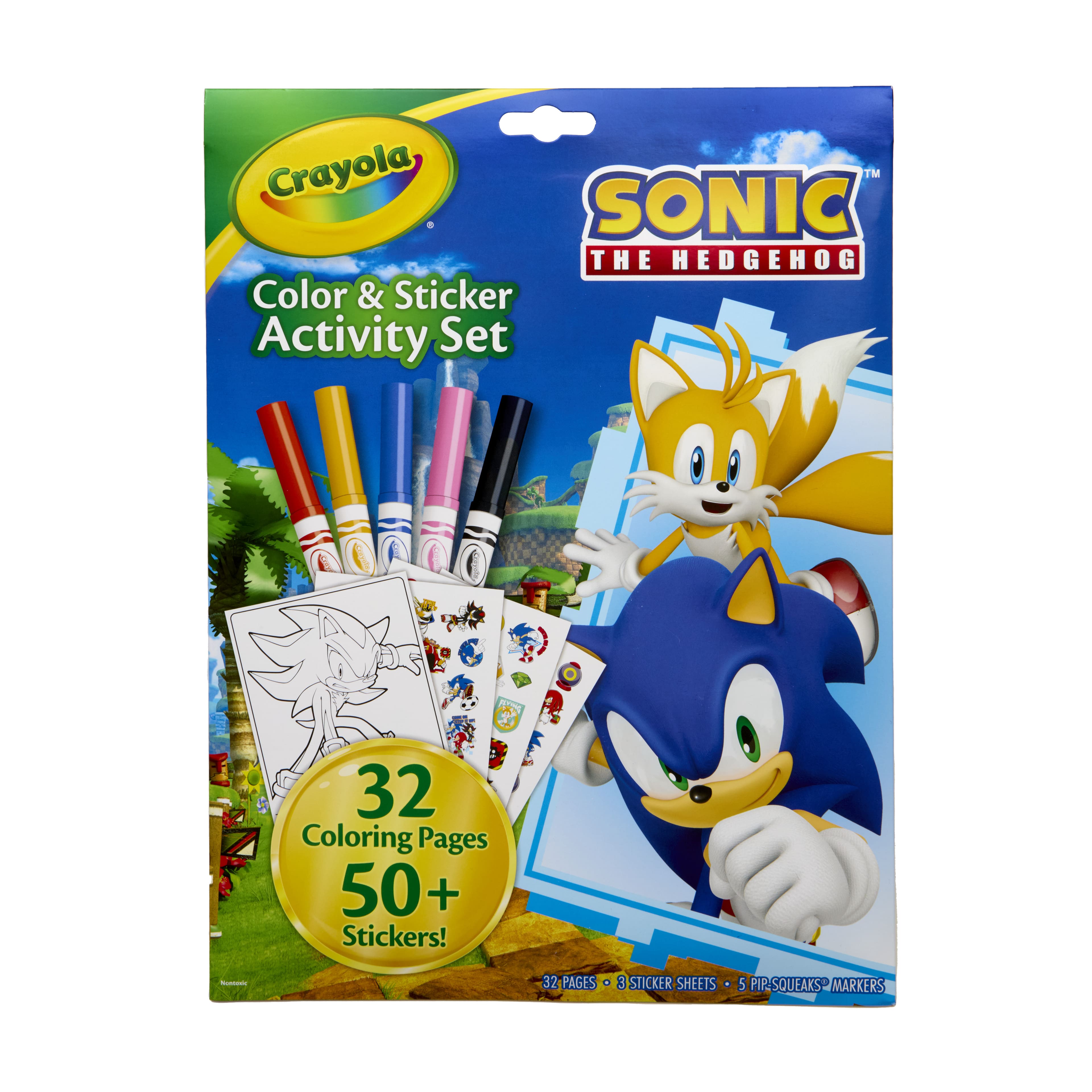 Crayola® Sonic™ Color & Sticker Activity Set with Pip-Squeaks® Markers
