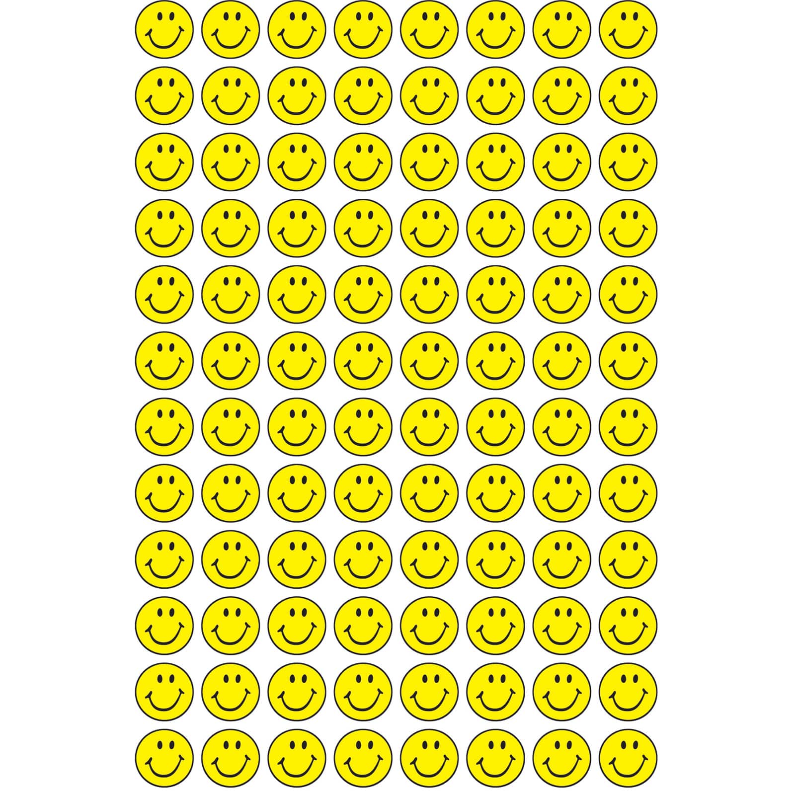 Trend Enterprises&#xAE; superSpots&#xAE; Neon Yellow Smile Stickers, 6 Packs of 800