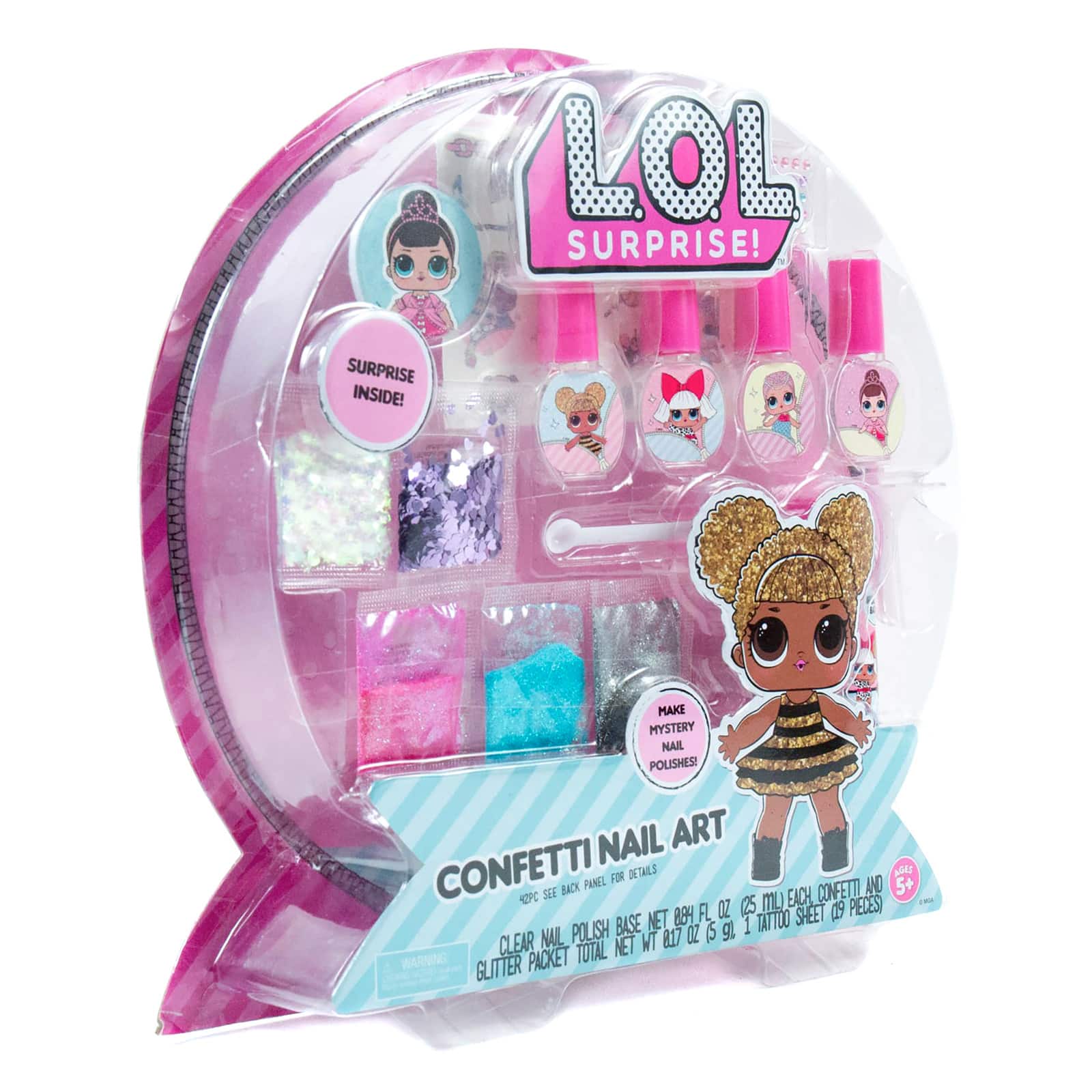 L.O.L. Surprise! Confetti Nail Art